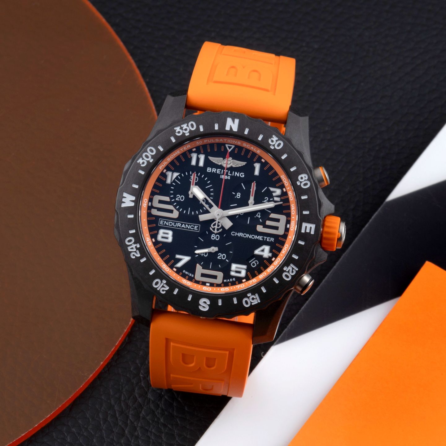 Breitling Endurance Pro X82310 (Unknown (random serial)) - Black dial 44 mm Plastic case (1/8)