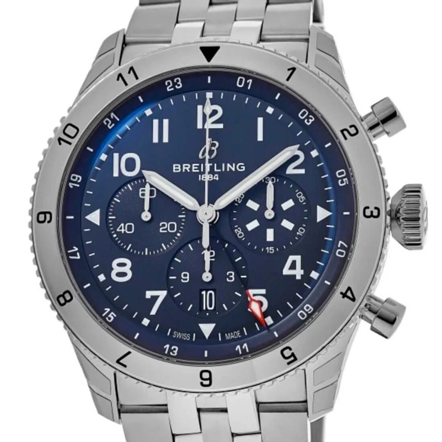 Breitling Aviator 8 AB04451A1C1A1 (2024) - Blue dial 46 mm Steel case (1/2)