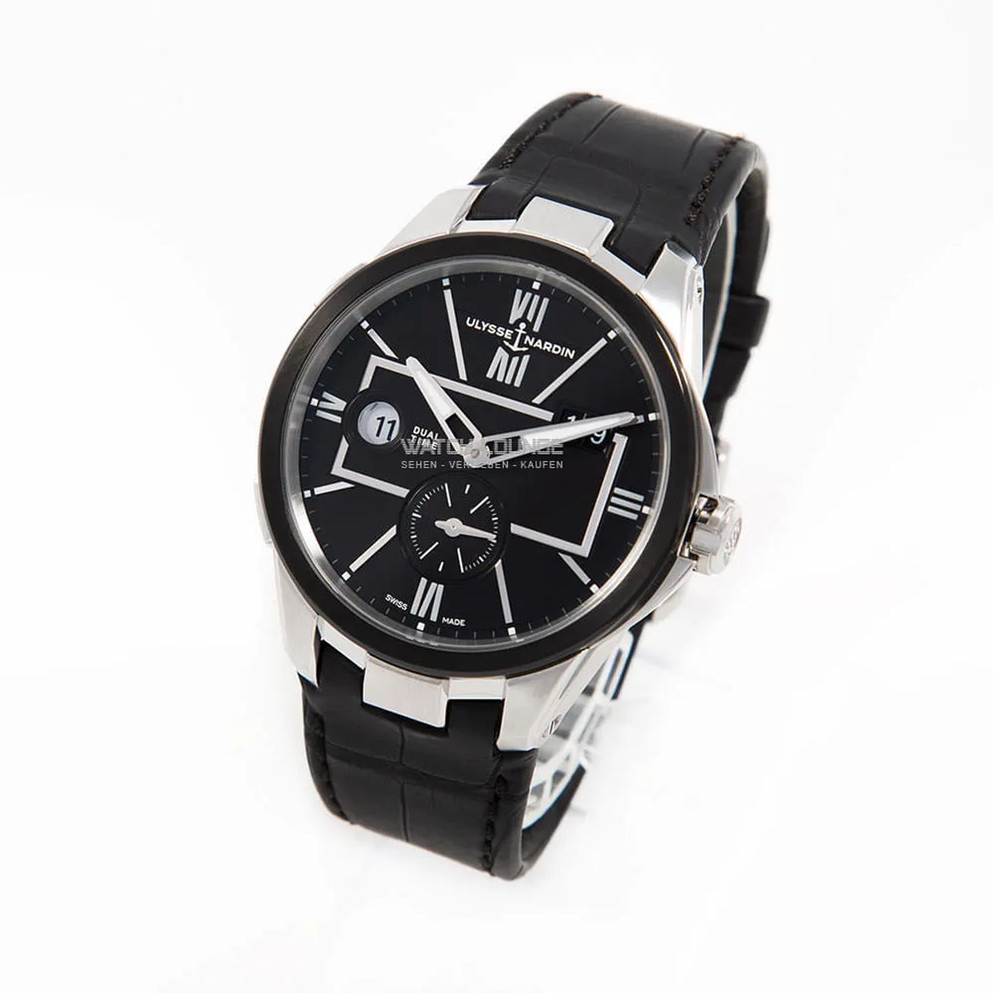Ulysse Nardin Dual Time 243-20/42 (2025) - Black dial 43 mm Steel case (5/8)