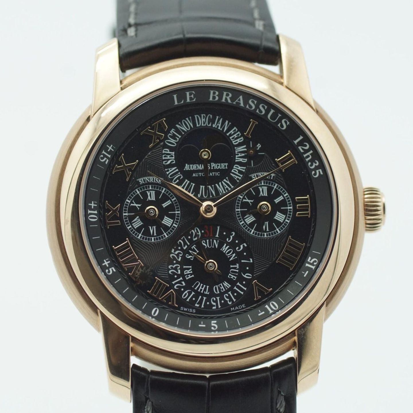 Audemars Piguet Jules Audemars 26003OR.OO.D002CR.01 (2010) - Black dial 43 mm Rose Gold case (3/8)