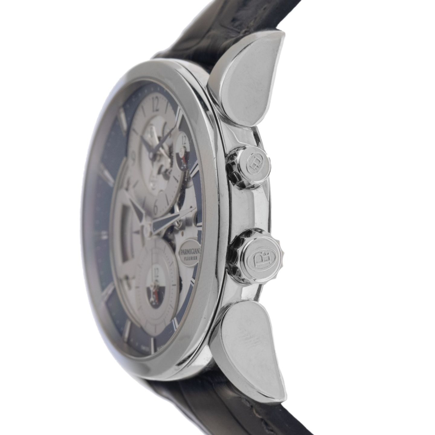 Parmigiani Fleurier Tonda PFC231-0001800-HA3142 (2016) - Blue dial 43 mm Steel case (4/7)