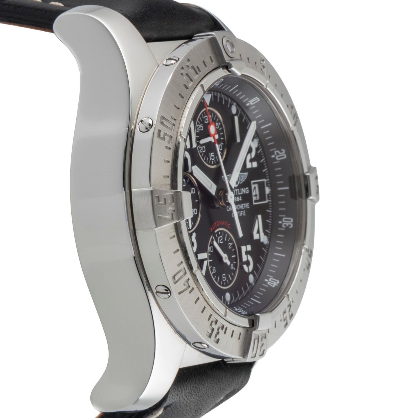 Breitling Avenger Skyland A13380 (Unknown (random serial)) - Black dial 45 mm Steel case (7/8)