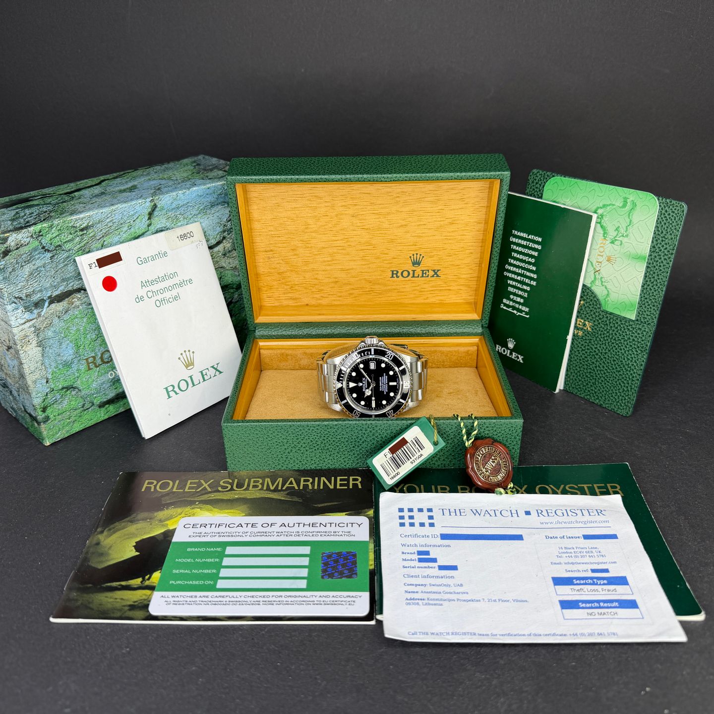 Rolex Sea-Dweller 4000 16600 (Onbekend (willekeurig serienummer)) - Zwart wijzerplaat 40mm Staal (3/8)