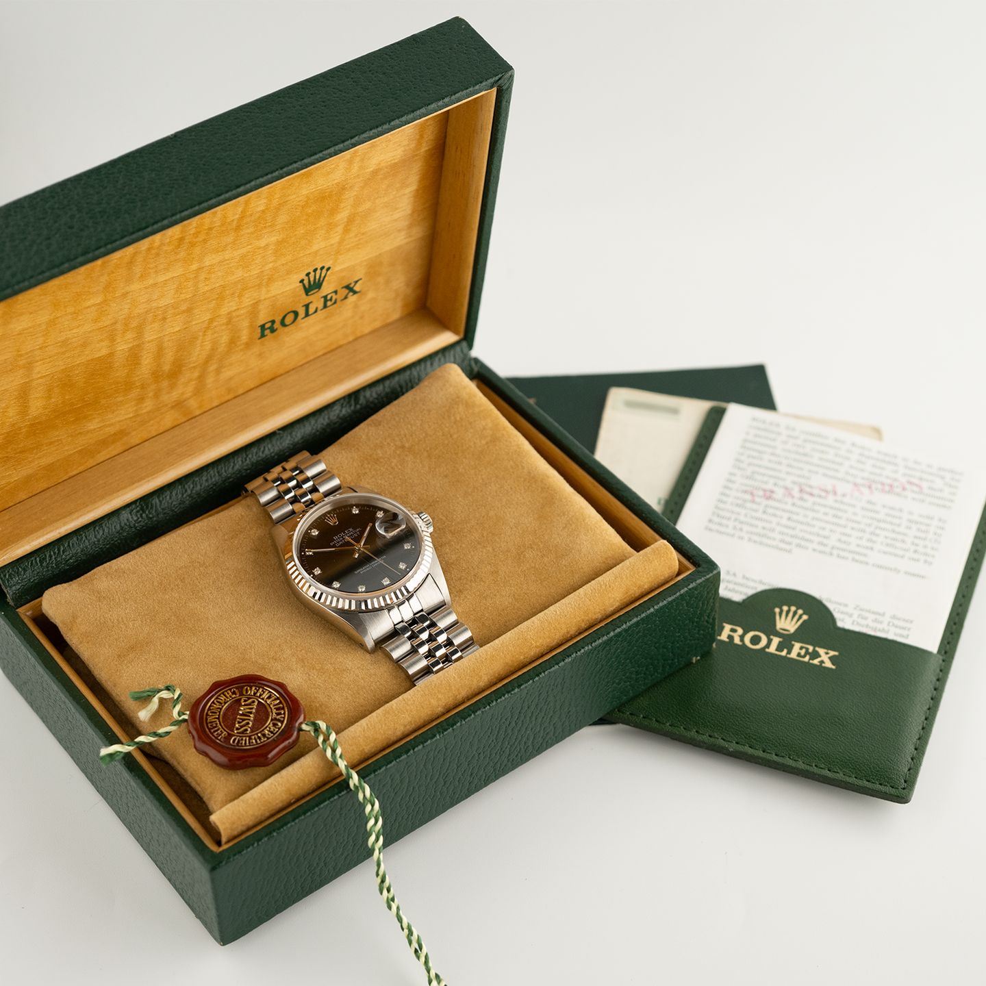 Rolex Datejust 36 16234 (1989) - Black dial 36 mm Steel case (7/7)