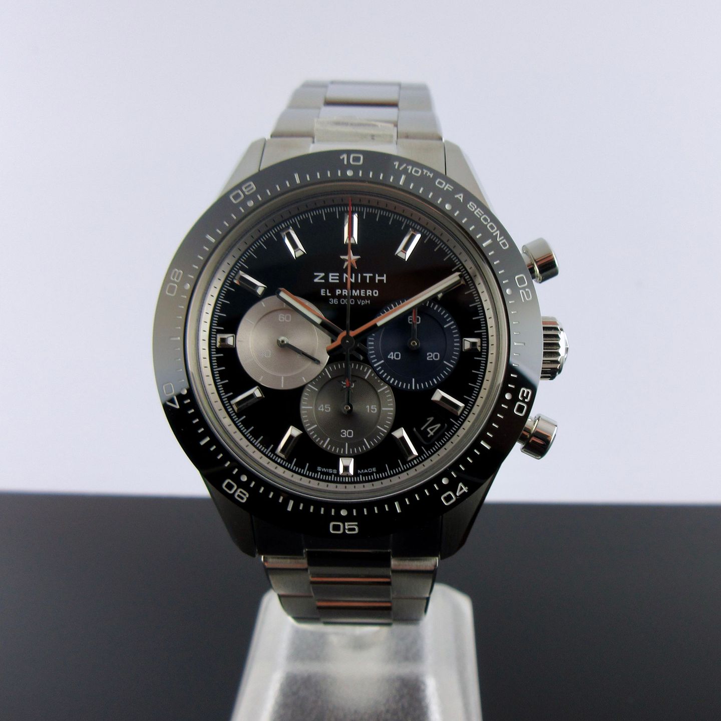 Zenith Chronomaster Sport 03.3100.3600/21.M310 (2024) - Zwart wijzerplaat 41mm Staal (1/8)