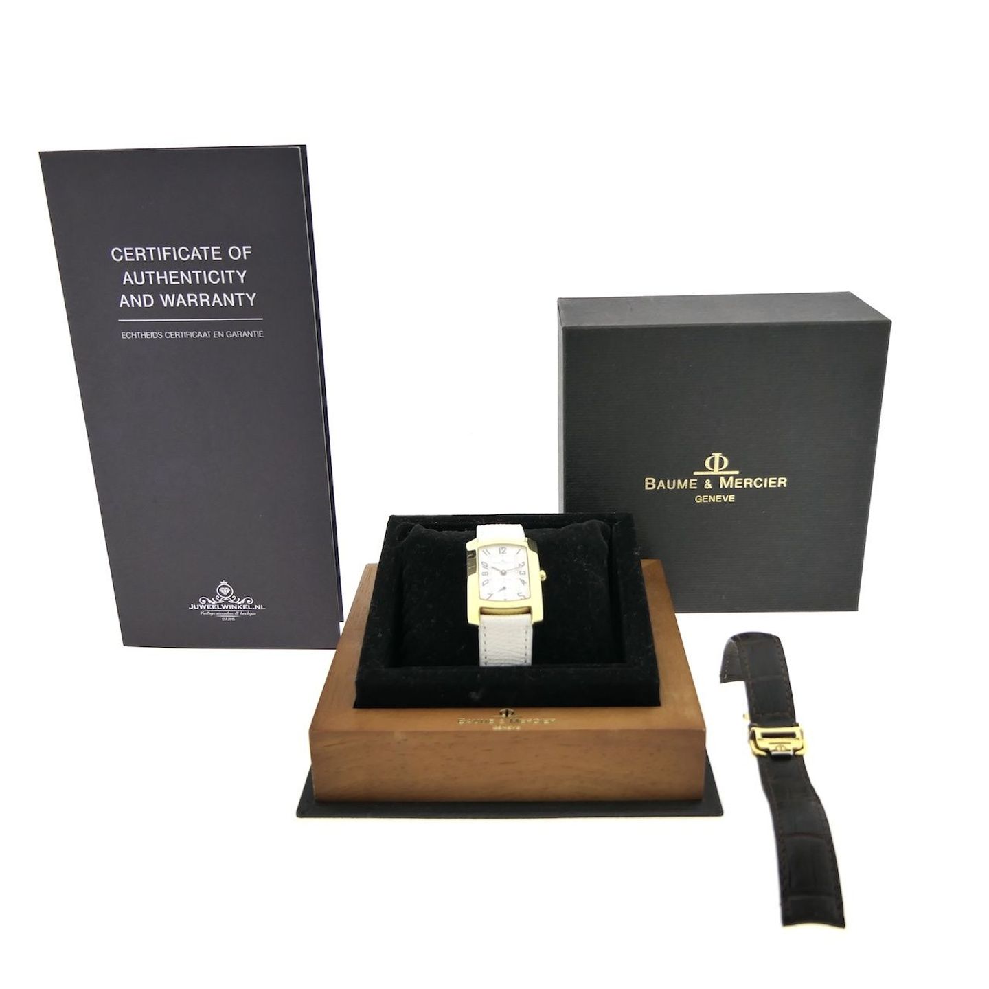 Baume & Mercier Hampton MV045224 (2000) - White dial 26 mm Yellow Gold case (4/8)