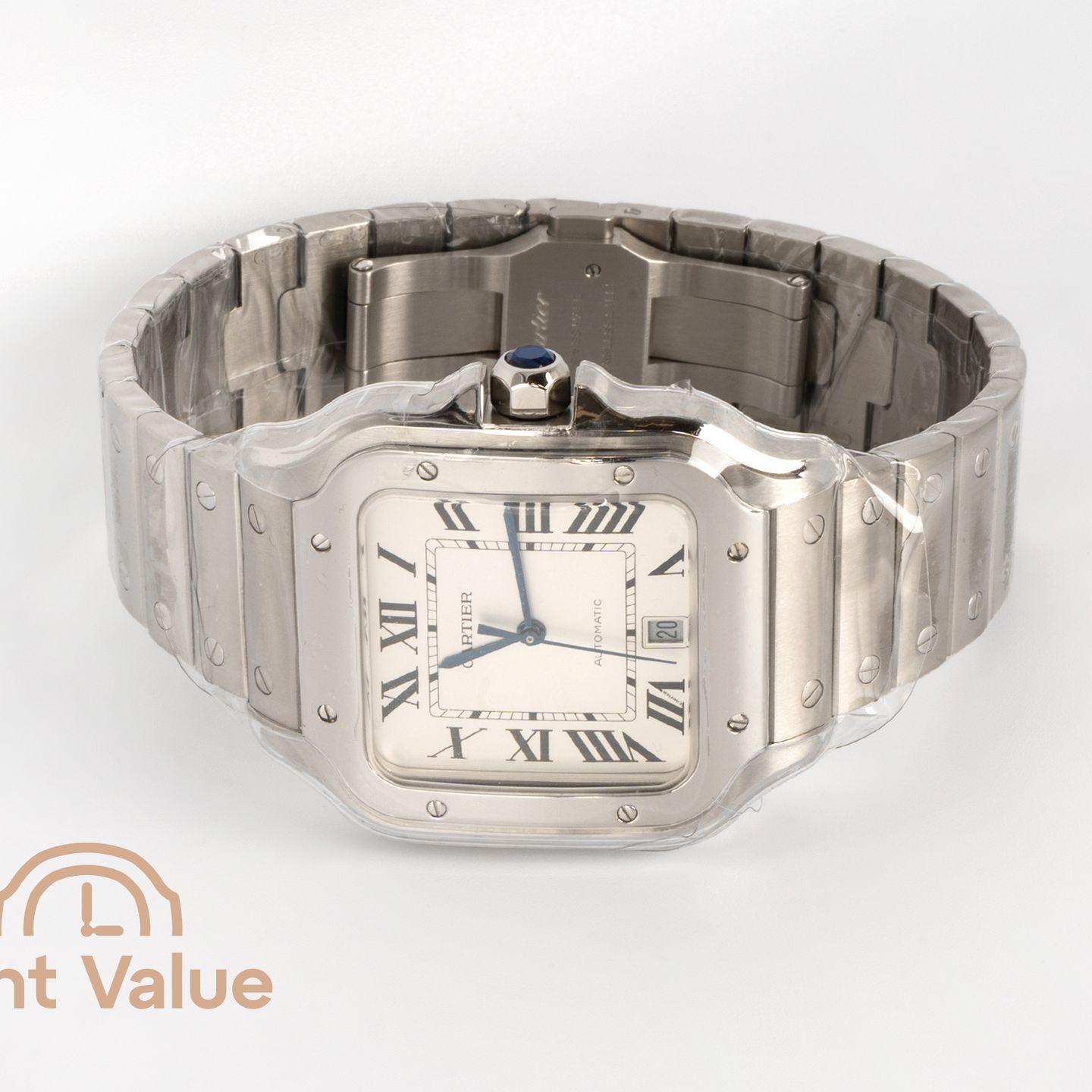 Cartier Santos WSSA0018 (2025) - Zilver wijzerplaat 40mm Staal (2/3)
