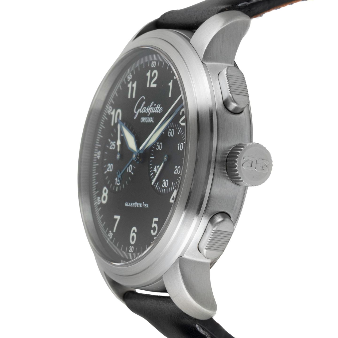 Glashütte Original Senator Navigator Chronograph 1-39-34-17-17-04 (Unknown (random serial)) - Black dial 45 mm Steel case (6/8)