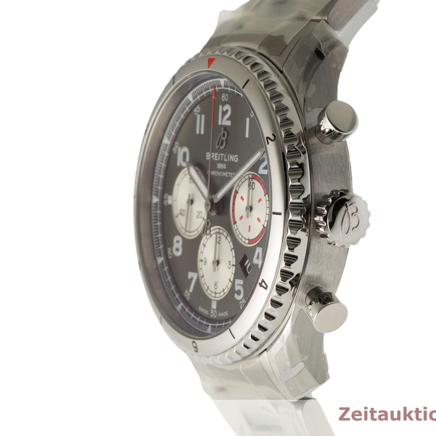 Breitling Aviator 8 AB01192A1L1A1 (2024) - Groen wijzerplaat 43mm Staal (6/8)