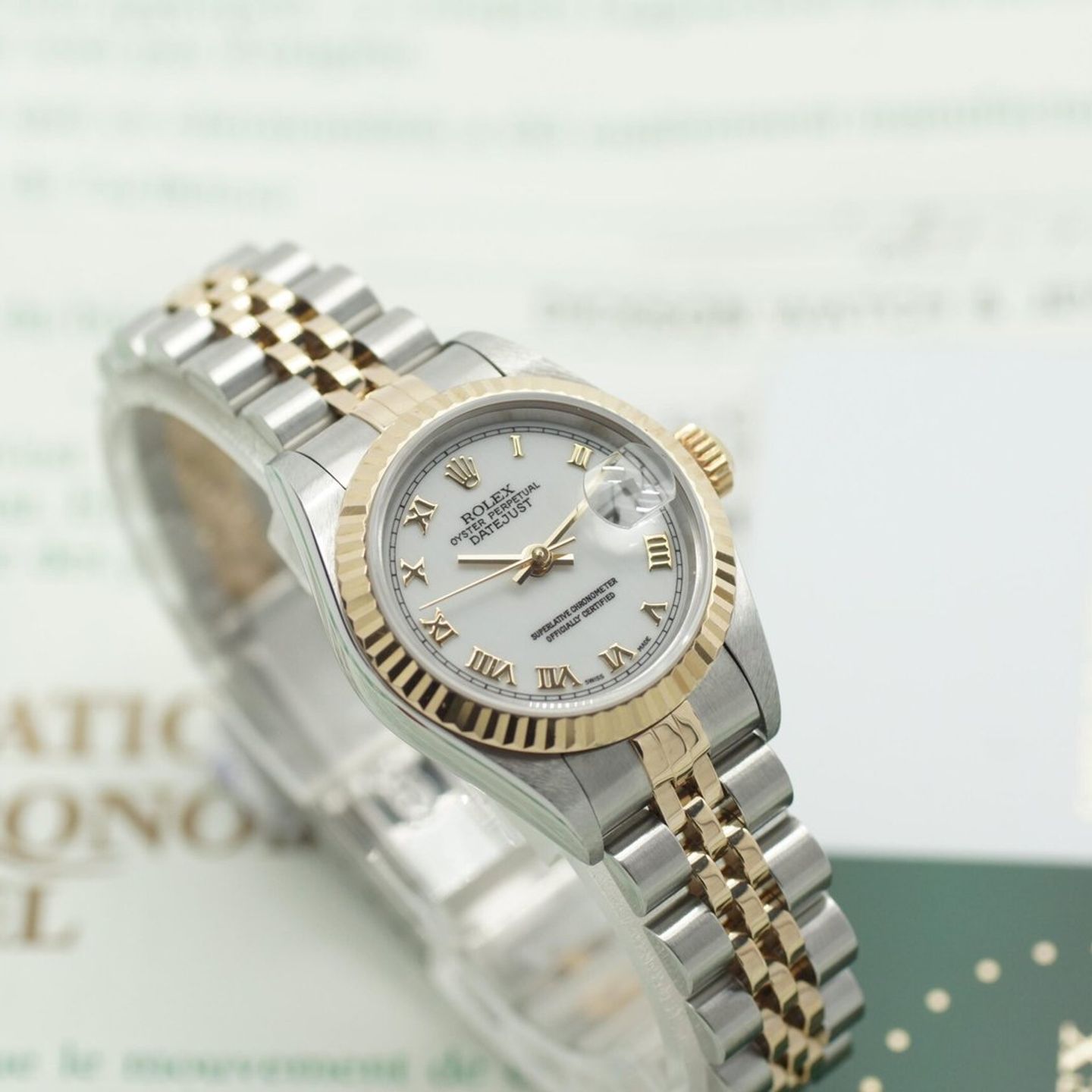 Rolex Lady-Datejust 69173 (1998) - 26mm Goud/Staal (1/8)