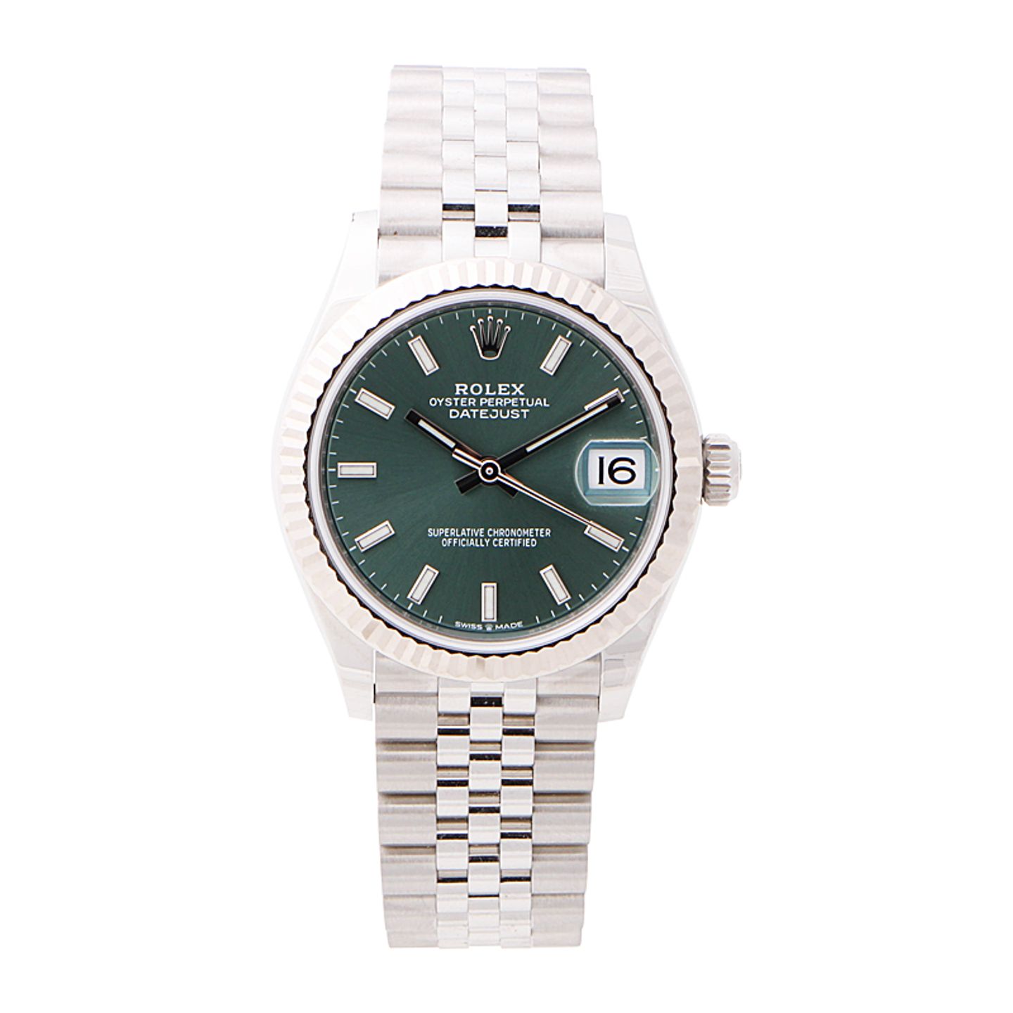 Rolex Datejust 31 278274 (2023) - Green dial 31 mm Steel case (1/4)