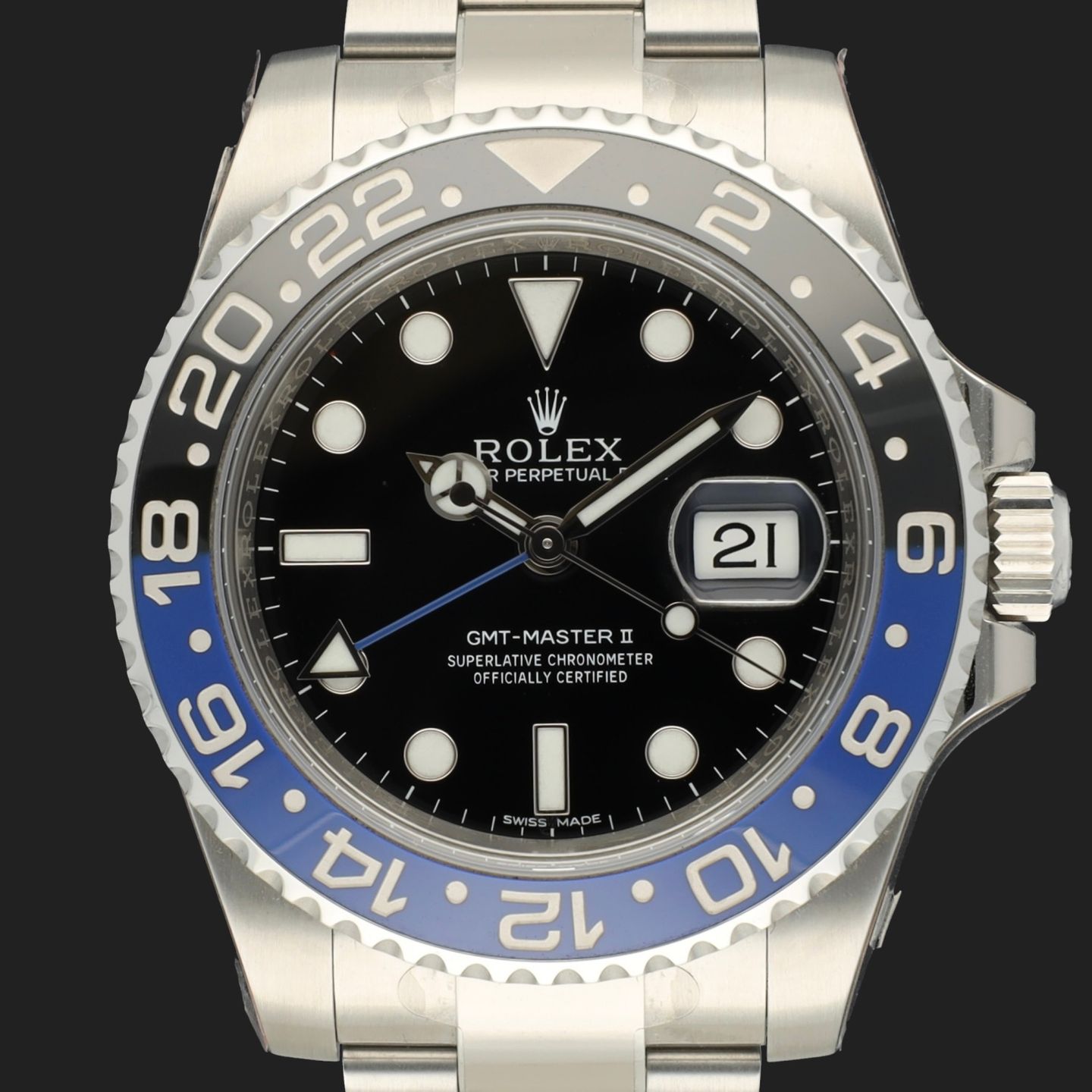 Rolex GMT-Master II 116710BLNR (2013) - Black dial 40 mm Steel case (3/8)