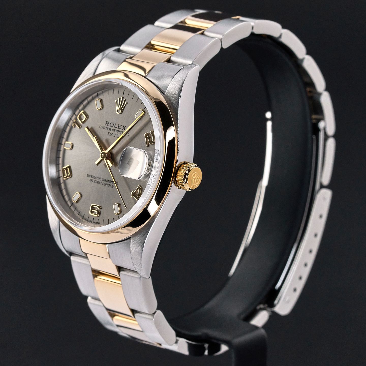 Rolex Oyster Perpetual Date 15203 (2000) - 34 mm Gold/Steel case (4/8)