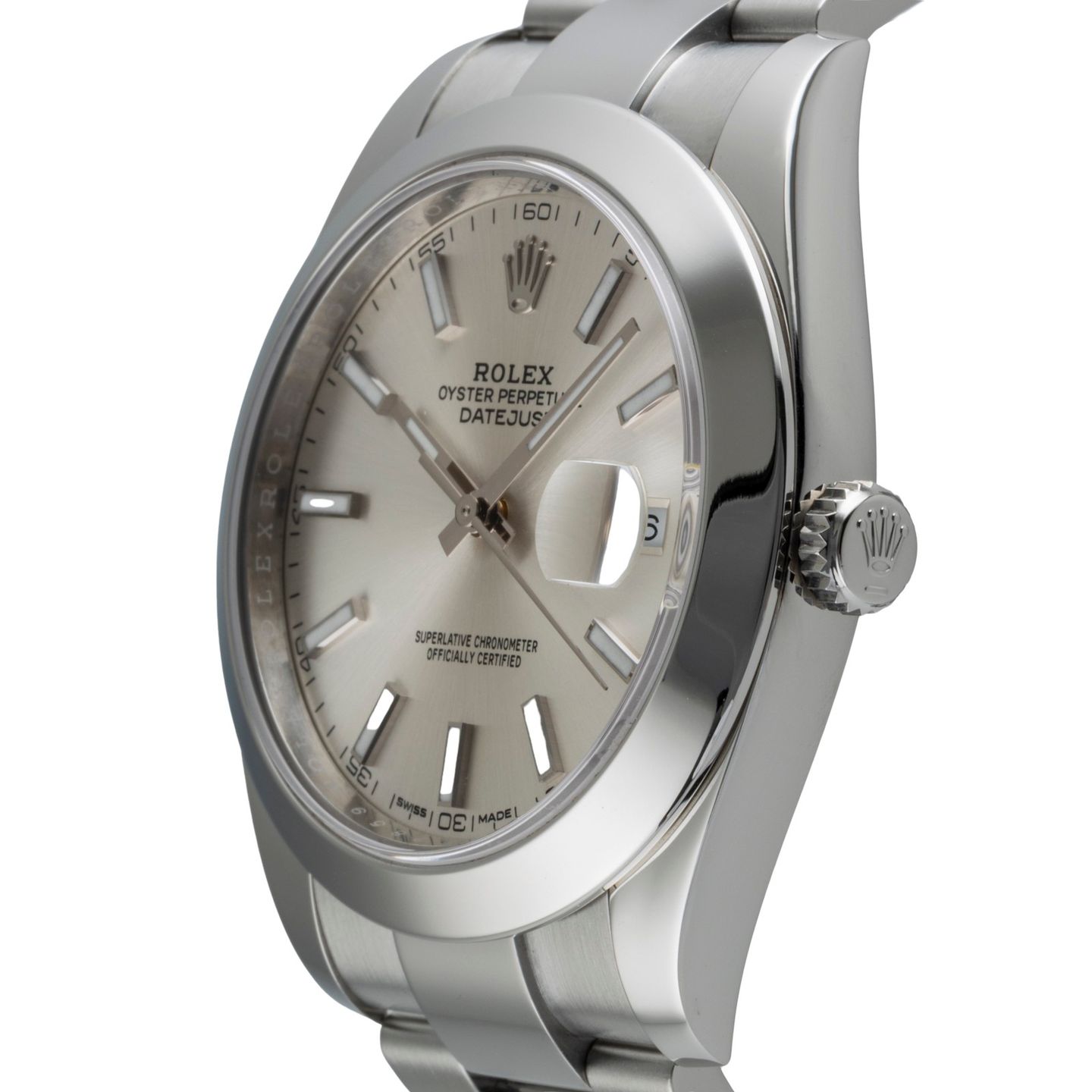 Rolex Datejust 41 126300 (Onbekend (willekeurig serienummer)) - Zilver wijzerplaat 41mm Staal (6/8)