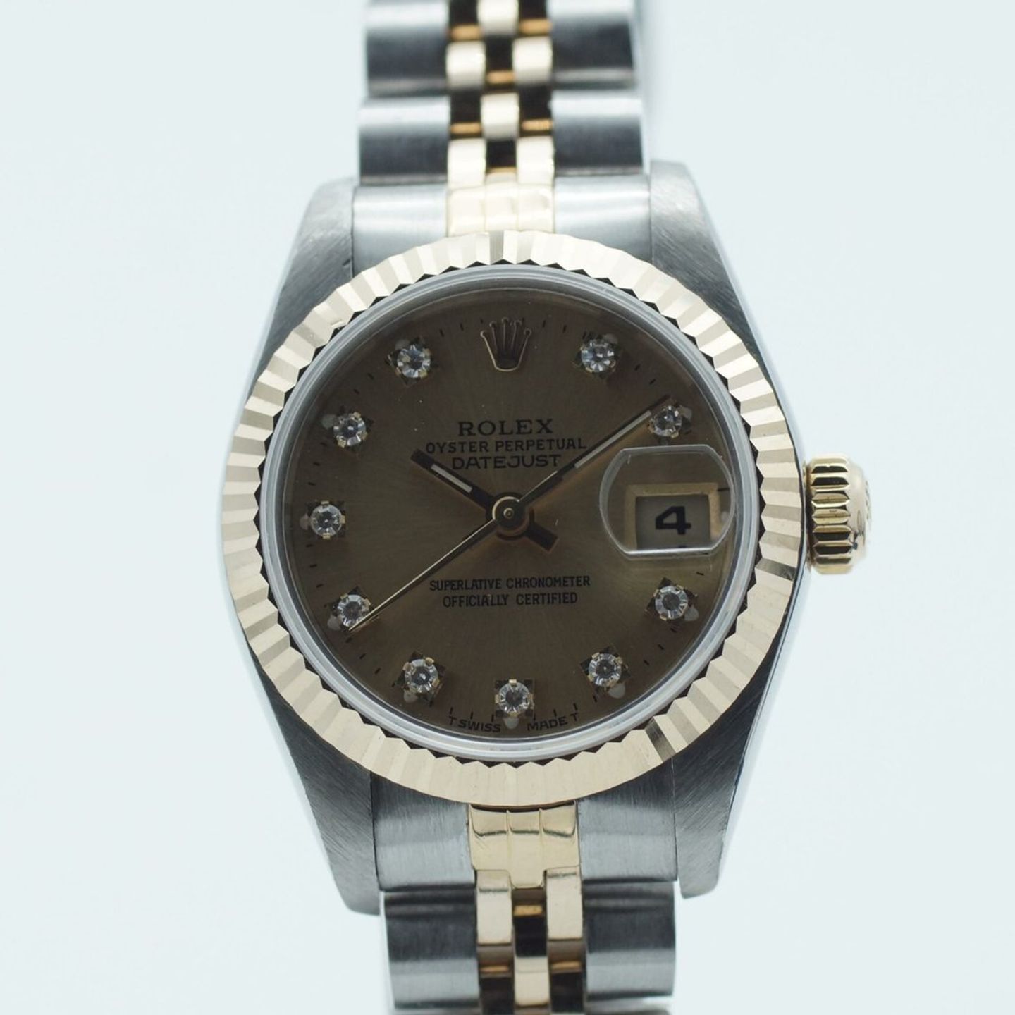 Rolex Lady-Datejust 69173 (1993) - Champagne dial 26 mm Gold/Steel case (2/8)
