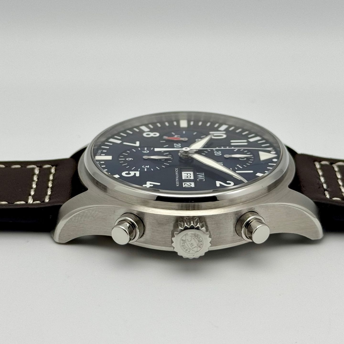 IWC Pilot Chronograph IW377714 (2016) - Blue dial 43 mm Steel case (3/10)