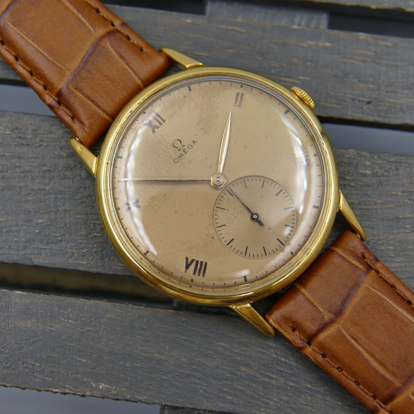 Omega Vintage 40's vintage watch mens Omega jumbo oversize manual wind cal 30t2 ref. 2272 -2 - (1/8)