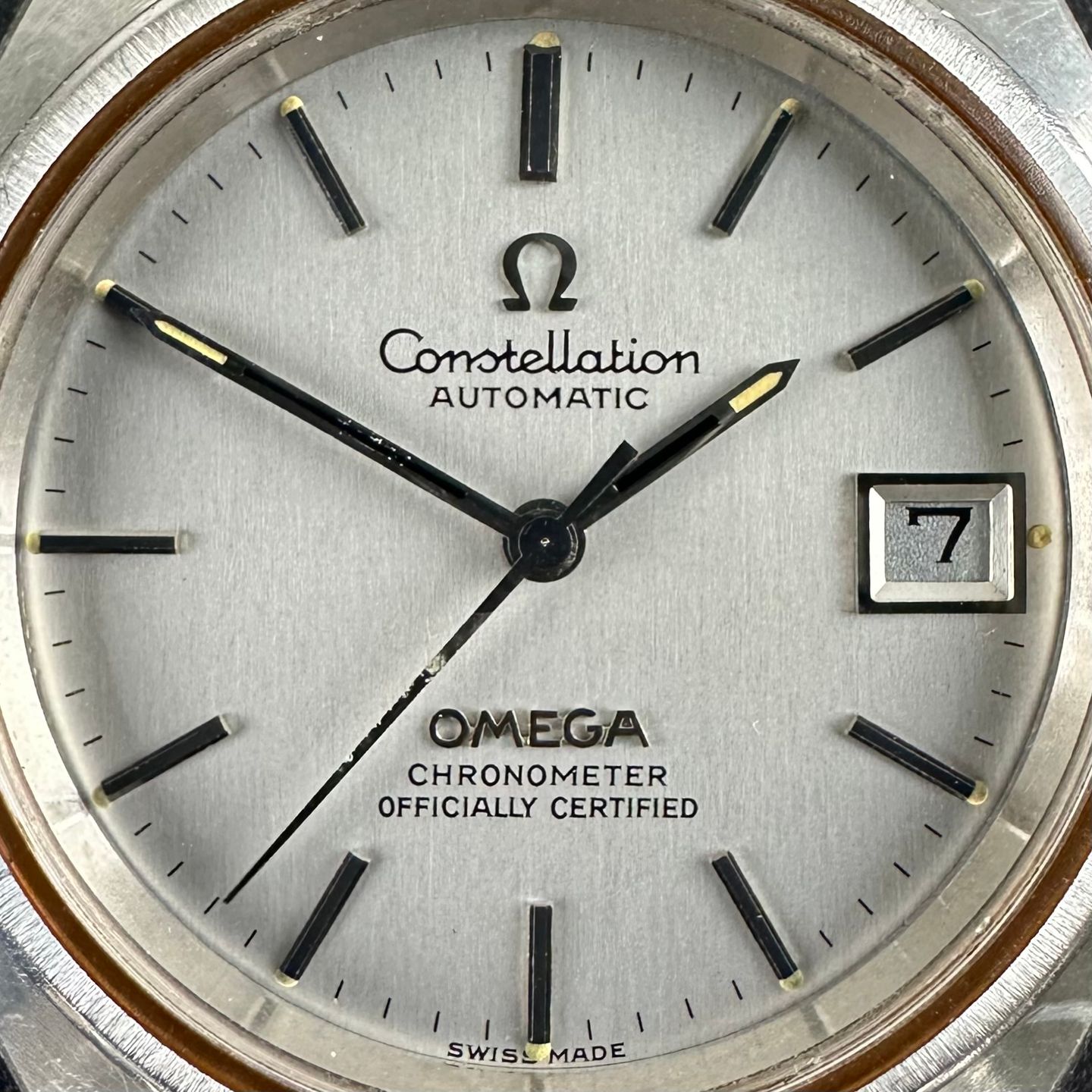 Omega Constellation 168.0056 (1973) - Grey dial 35 mm Steel case (8/8)