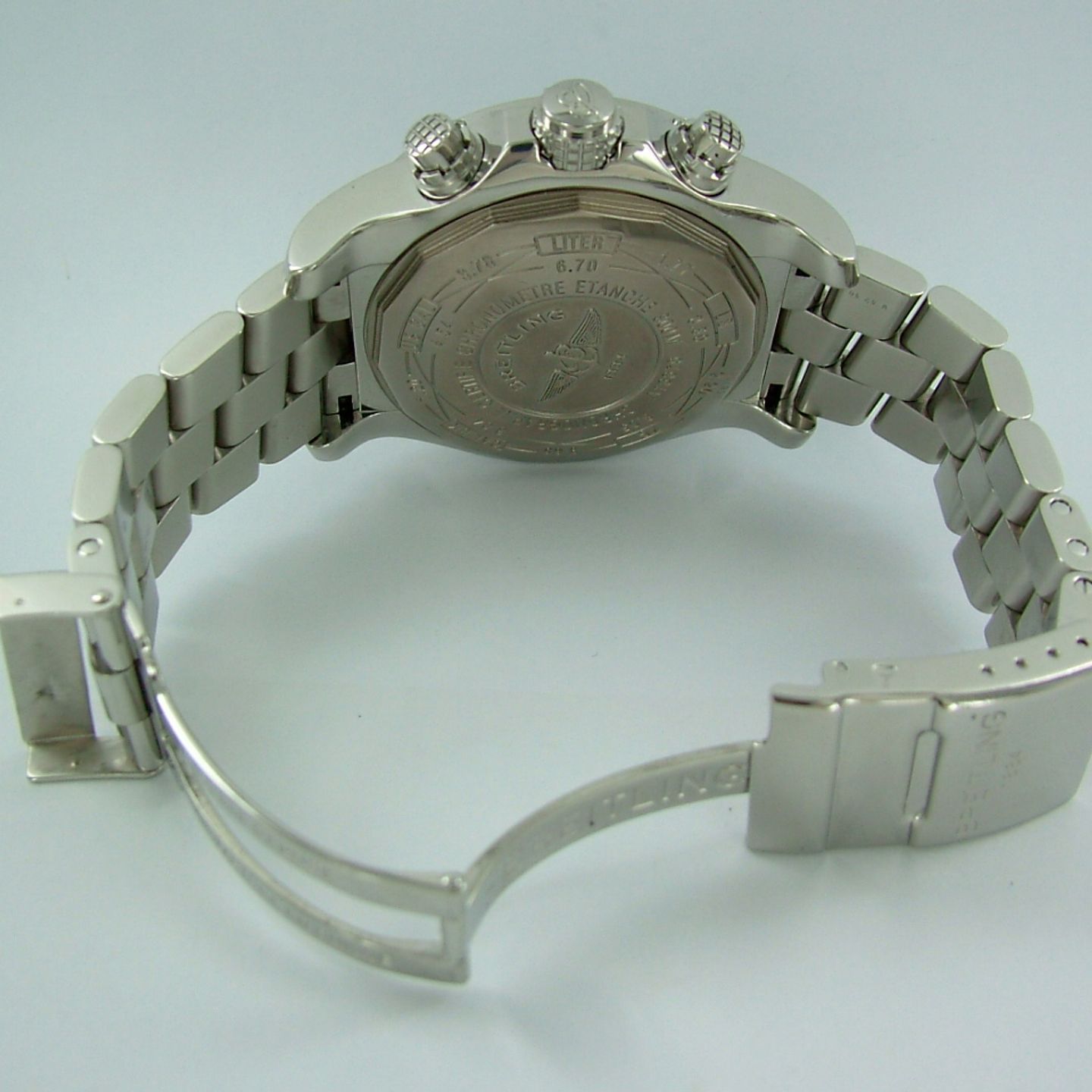 Breitling Super Avenger - (2010) - White dial 48 mm Steel case (6/7)