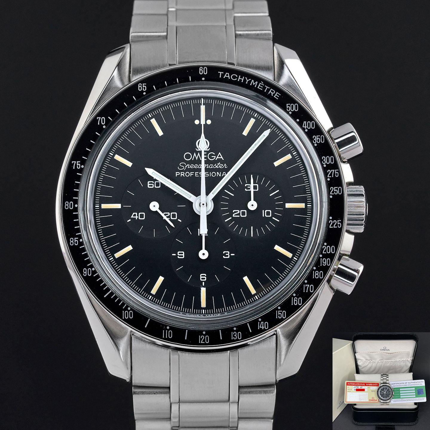 Omega Speedmaster Professional Moonwatch 3592.50 (1998) - Black dial 42 mm Steel case (1/7)