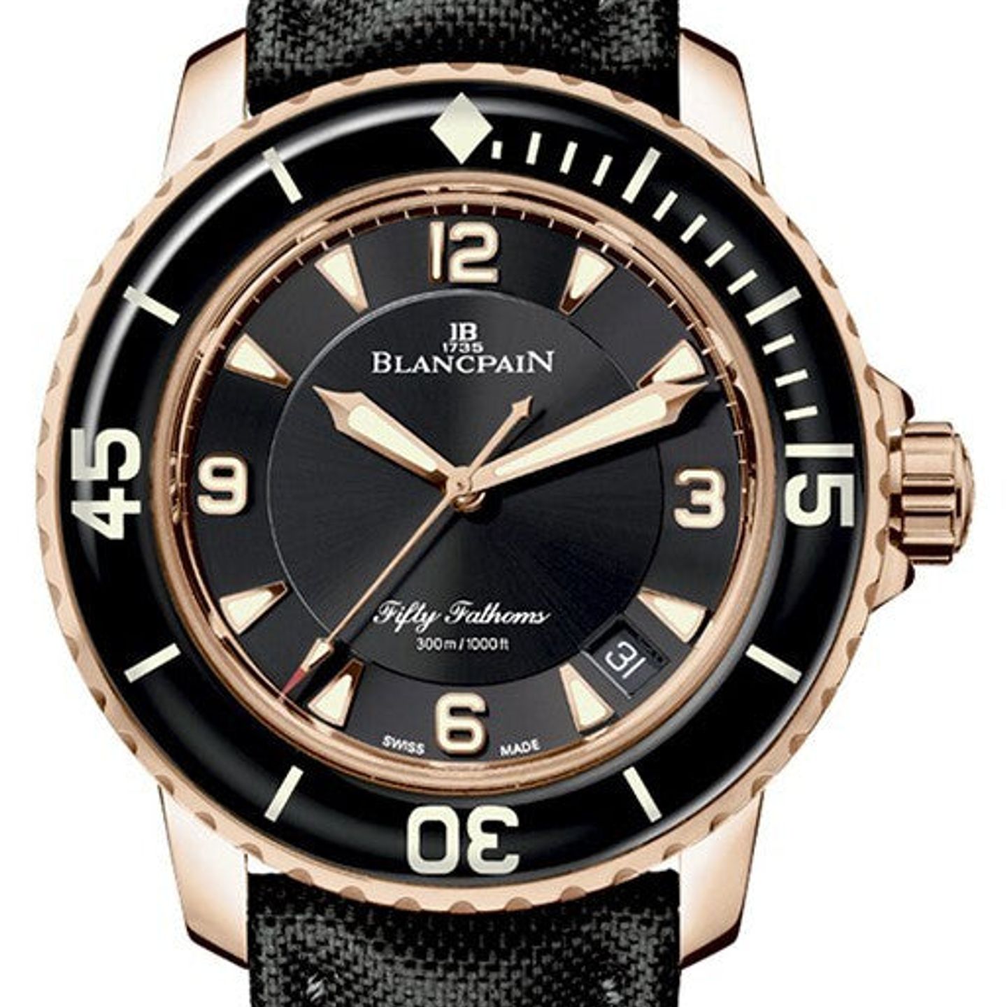 Blancpain Fifty Fathoms 5050-12B30-B52A (2026) - Black dial 46 mm Titanium case (1/1)