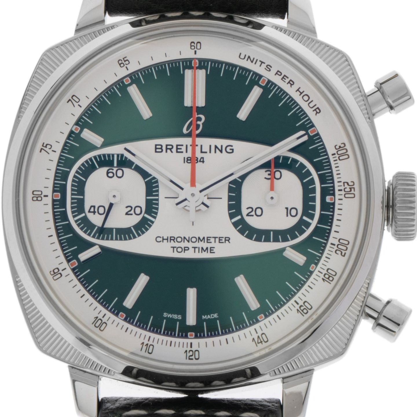 Breitling Top Time AB01771A1L1X1 (2025) - Green dial 38 mm Steel case (1/7)