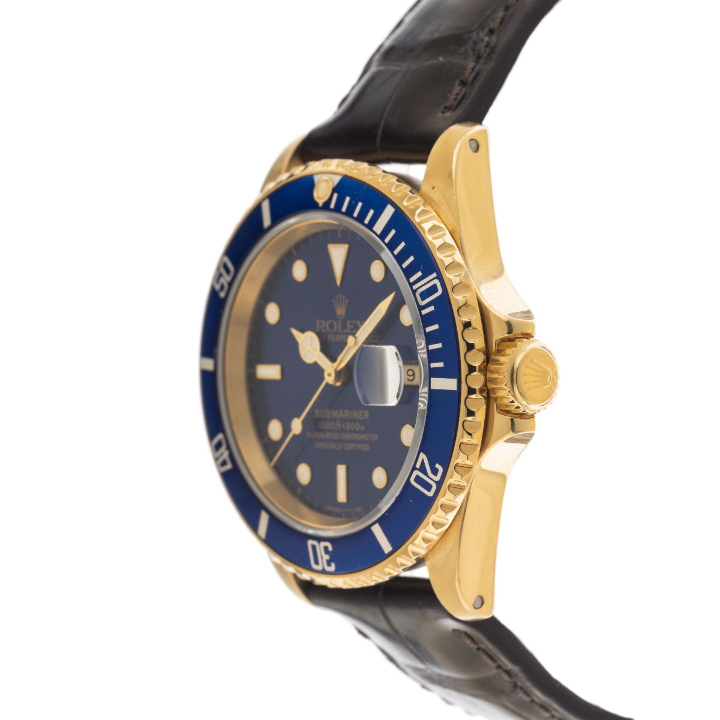 Rolex Submariner Date 16618 (1987) - 40 mm Yellow Gold case (4/7)