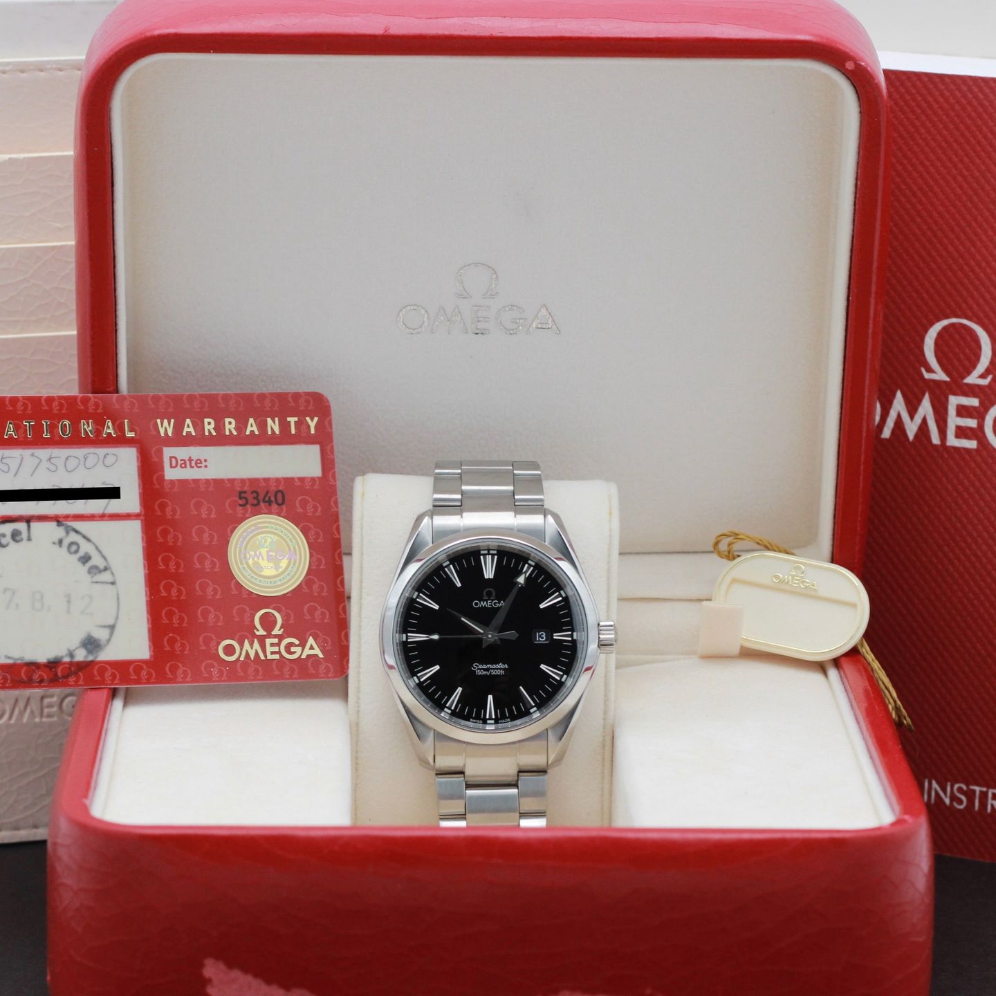 Omega Seamaster Aqua Terra 2517.50.00 (2012) - Zwart wijzerplaat 39mm Staal (3/8)