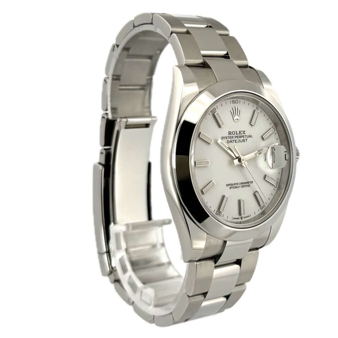 Rolex Datejust 41 126300 (2022) - Wit wijzerplaat 41mm Staal (3/7)