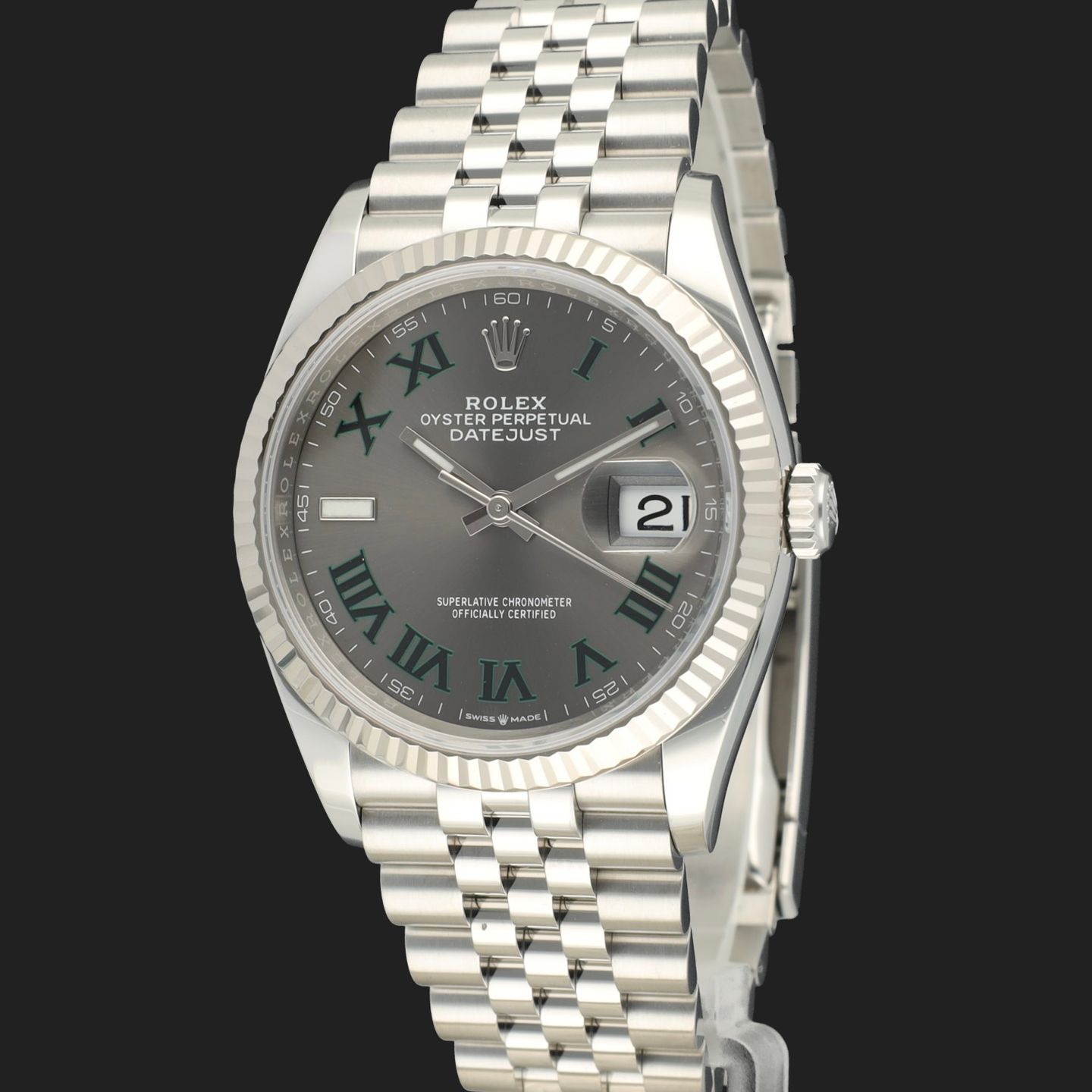 Rolex Datejust 36 126234 (2026) - Grey dial 36 mm Steel case (1/8)