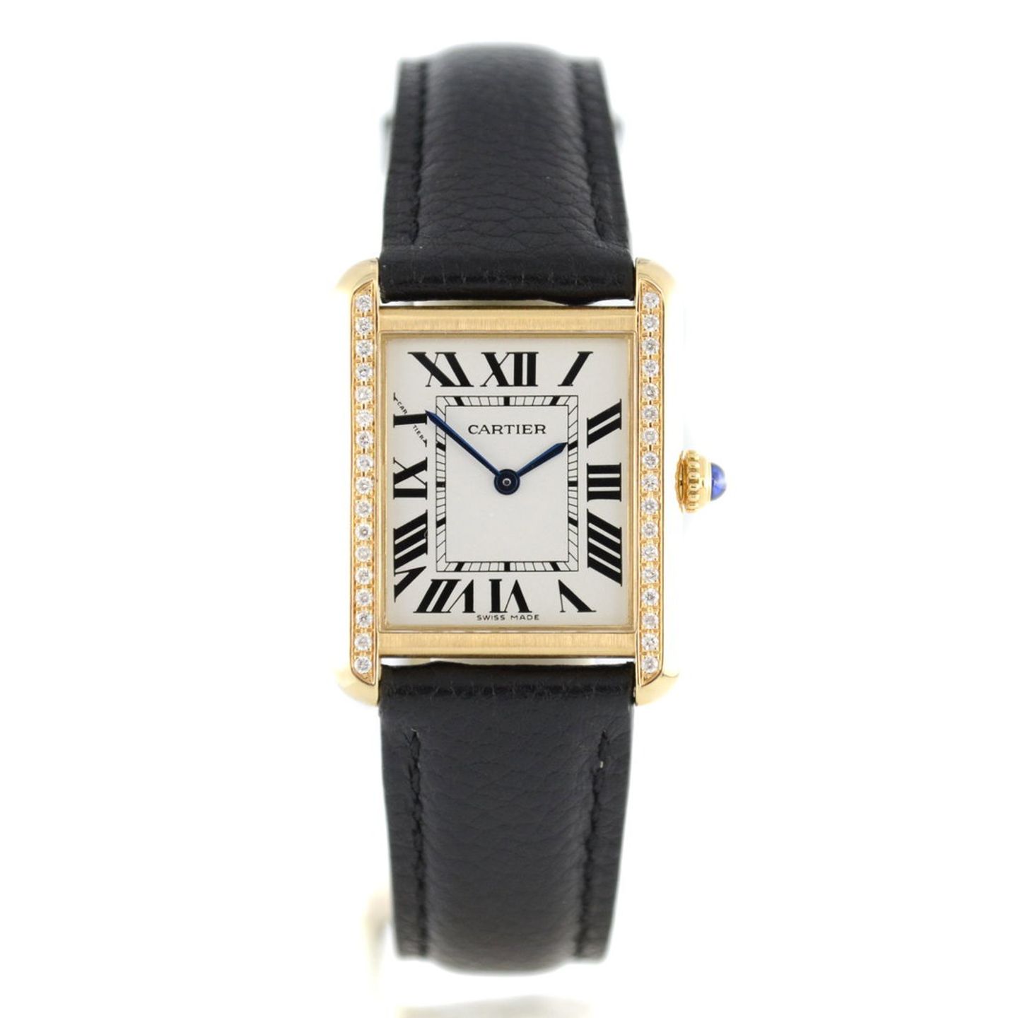 Cartier Tank Solo W5200002 (2014) - Silver dial 31 mm Yellow Gold case (1/7)