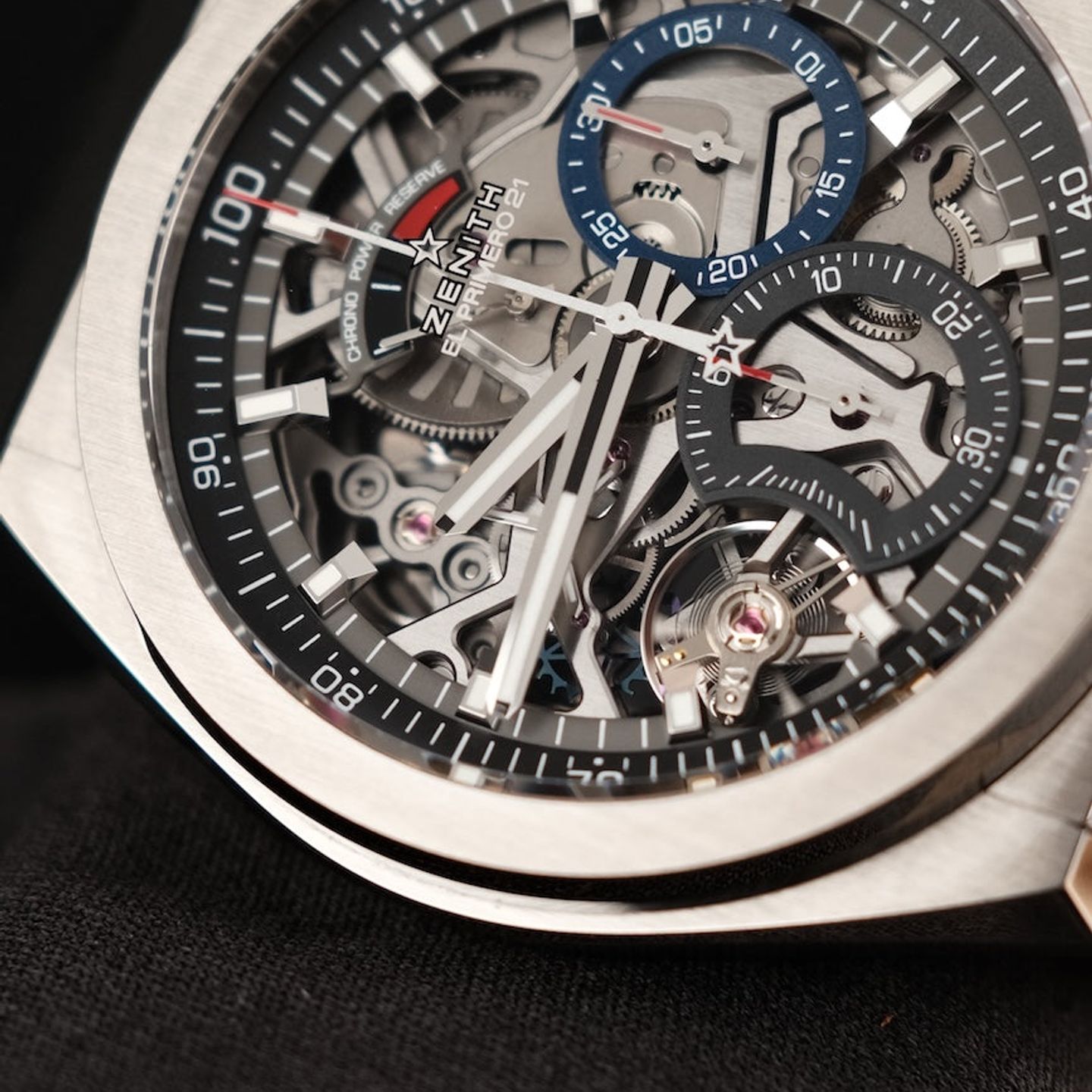 Zenith Defy El Primero 9.590.009.004 (2022) - Transparent dial 44 mm Titanium case (4/8)