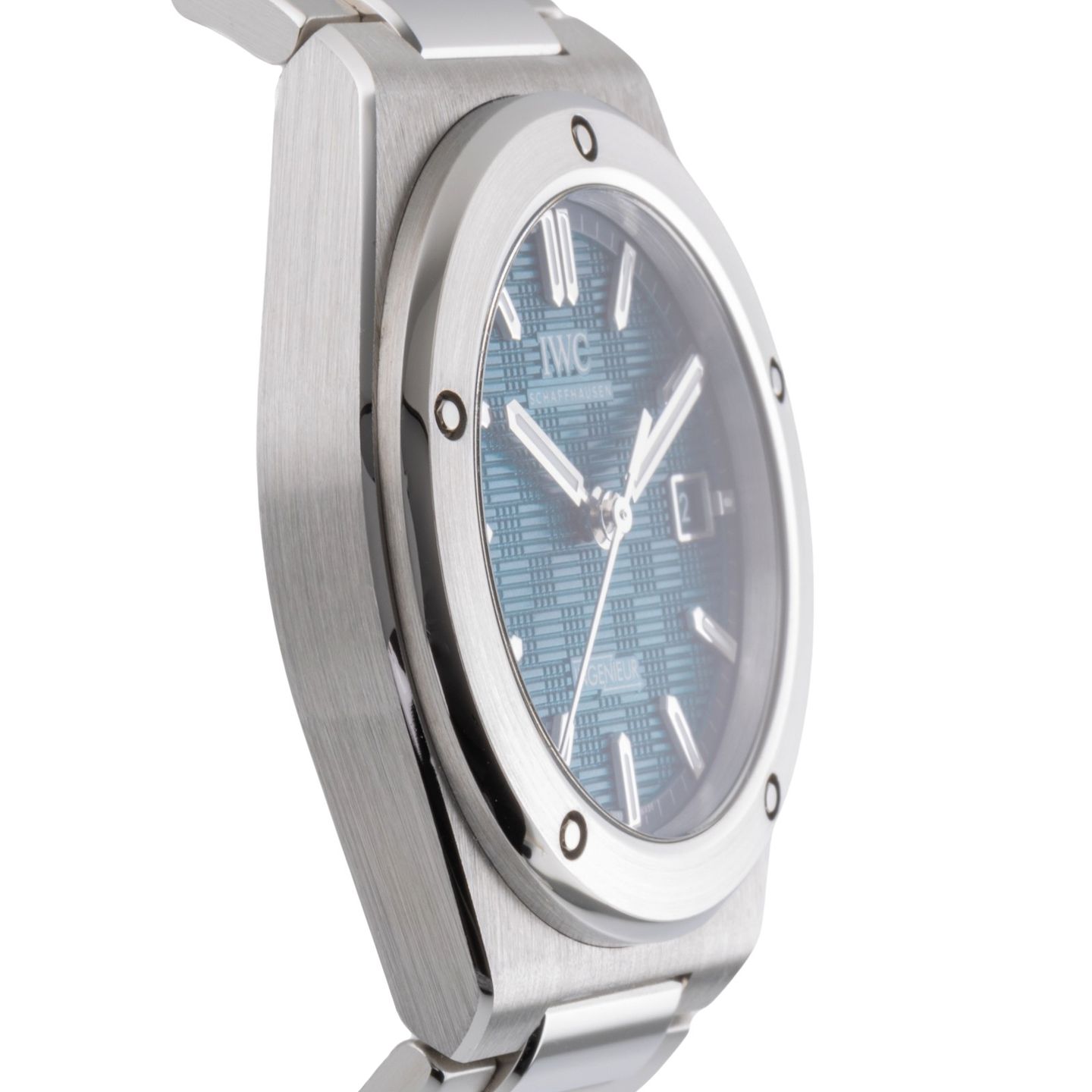 IWC Ingenieur Automatic IW328903 (Onbekend (willekeurig serienummer)) - Blauw wijzerplaat 40mm Staal (7/8)