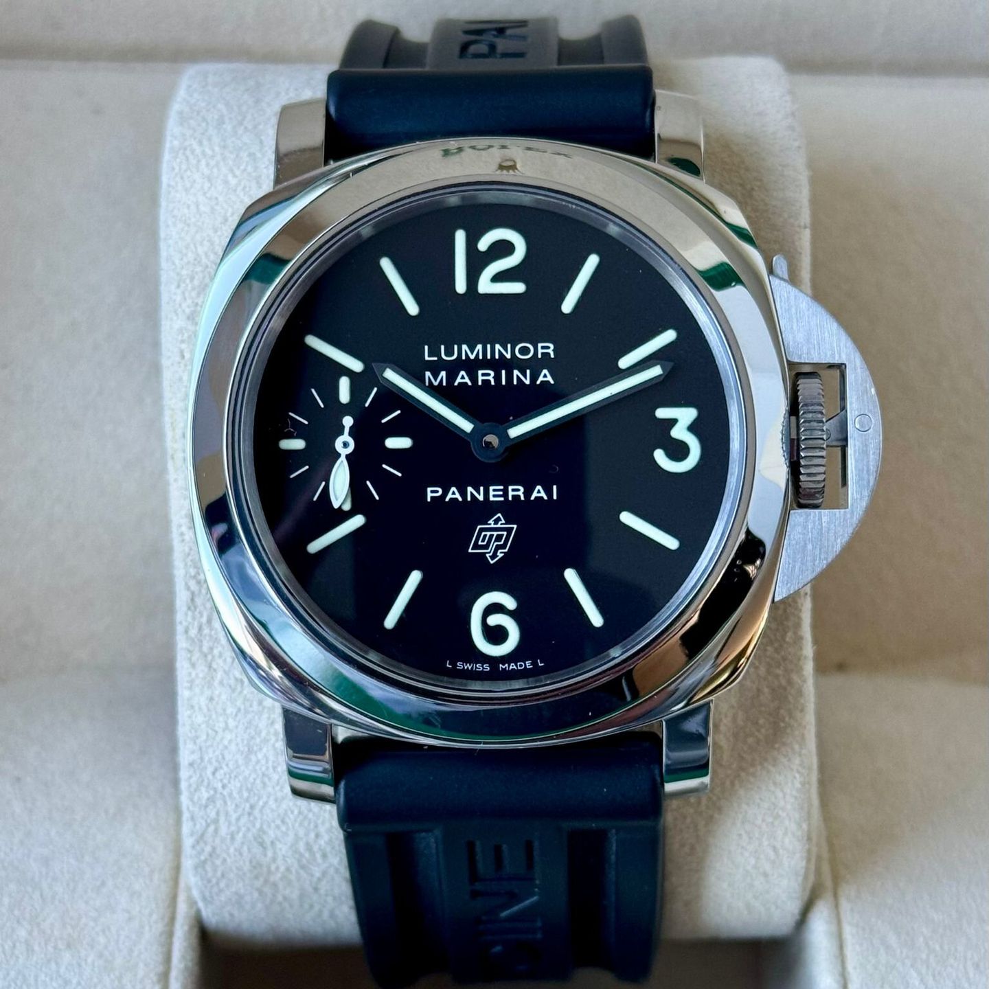 Panerai Luminor Marina PAM00005 (2011) - Zwart wijzerplaat 44mm Staal (2/7)