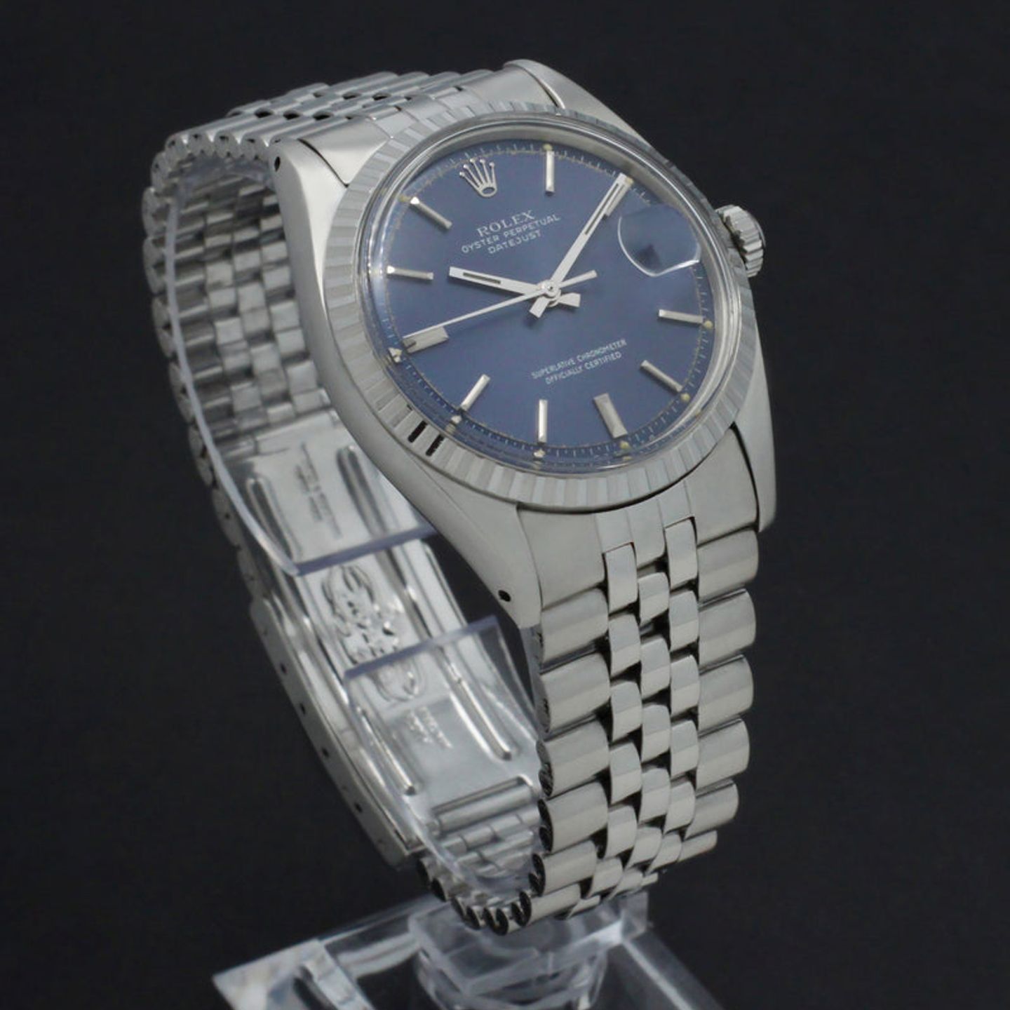 Rolex Datejust 1603 (1973) - Blue dial 36 mm Steel case (6/7)