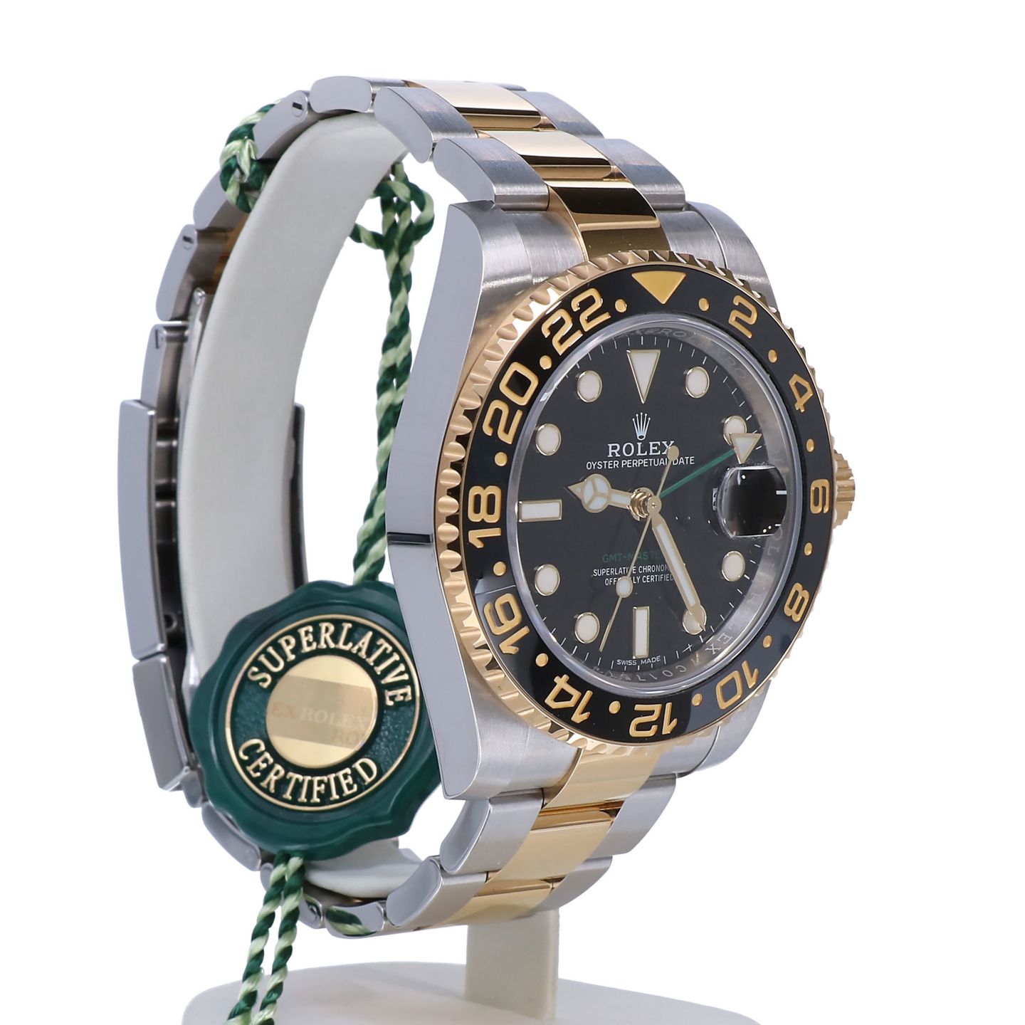 Rolex GMT-Master II 116713LN (2019) - Black dial 40 mm Gold/Steel case (7/8)