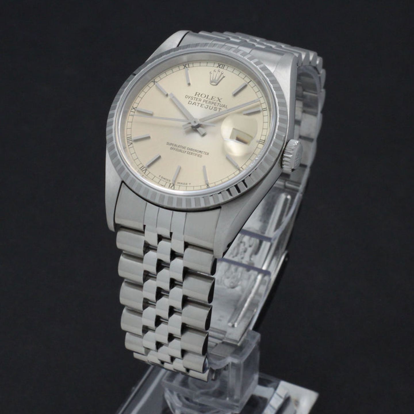 Rolex Datejust 36 16220 (1993) - Silver dial 36 mm Steel case (5/7)