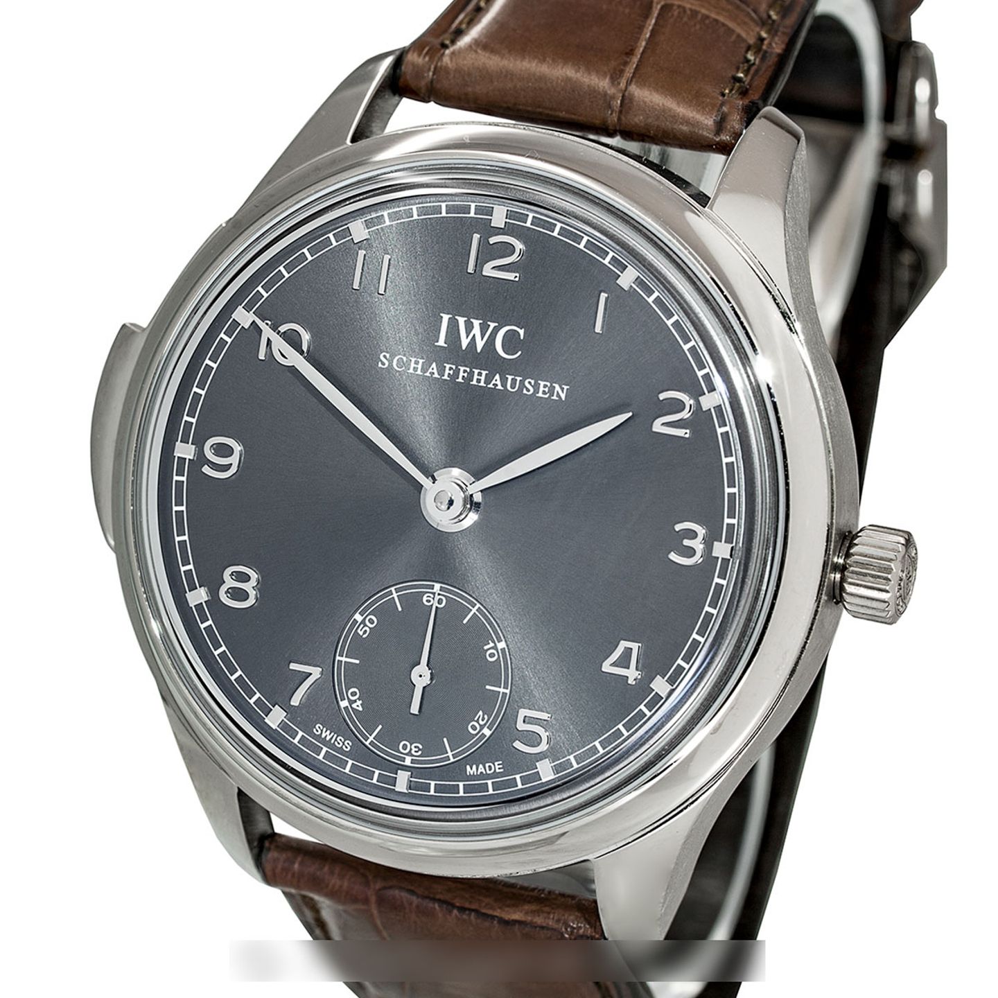 IWC Portuguese Minute Repeater IW544903 (Onbekend (willekeurig serienummer)) - Grijs wijzerplaat 44mm Witgoud (1/5)