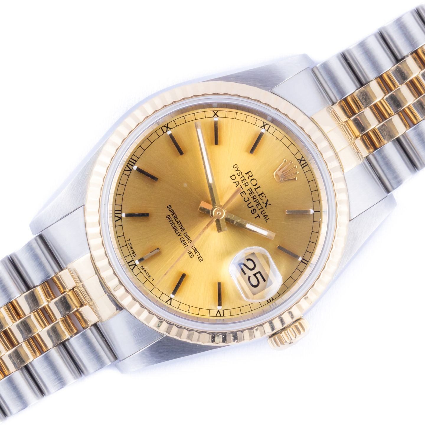 Rolex Datejust 36 16233 (1993) - 36mm Goud/Staal (1/8)
