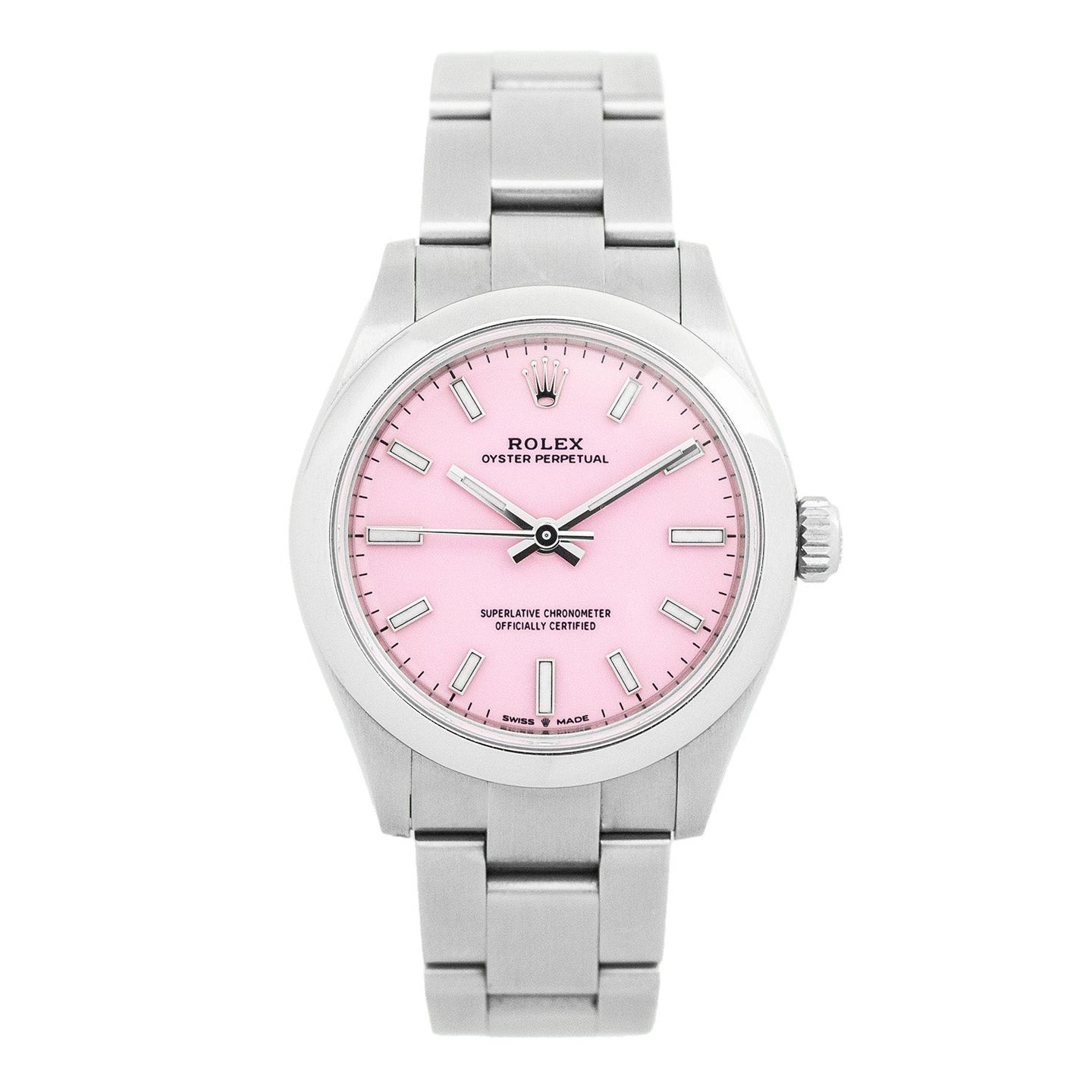 Rolex Oyster Perpetual 31 277200 (2021) - Roze wijzerplaat 31mm Staal (1/5)