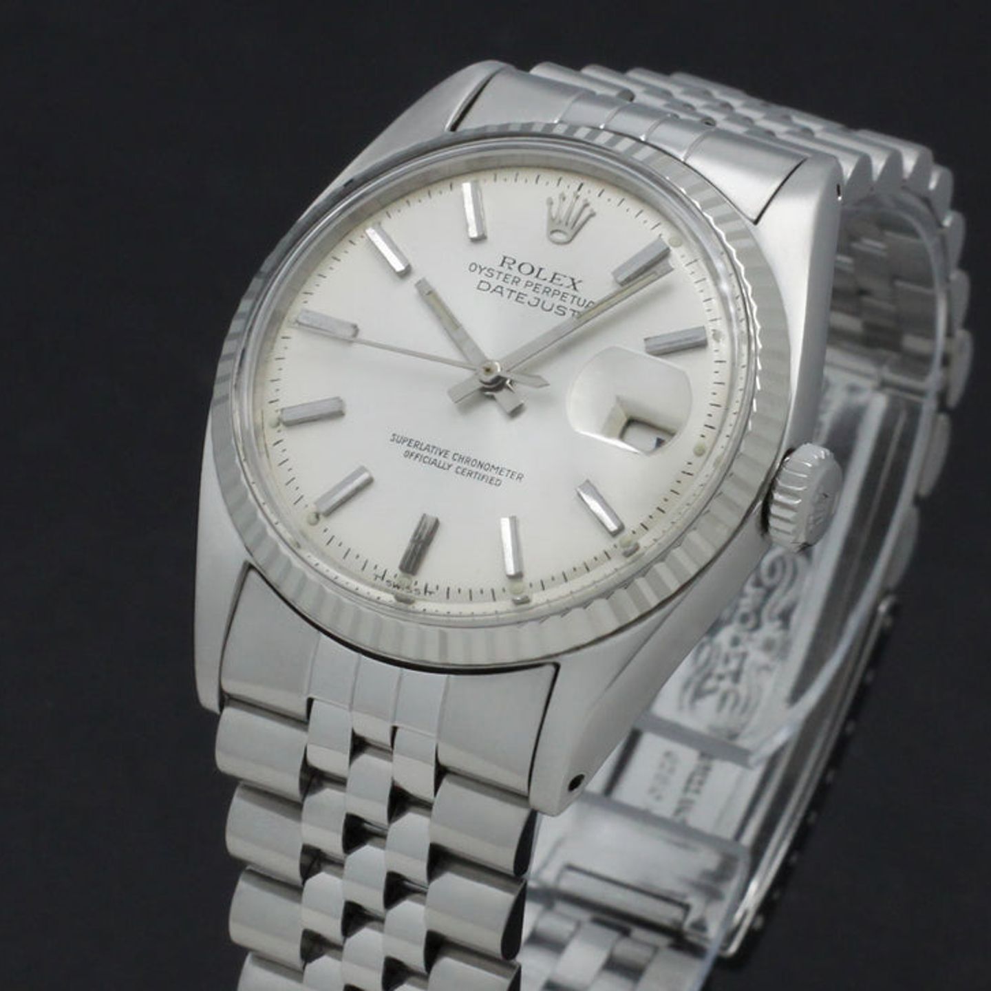 Rolex Datejust 1601 (1967) - Silver dial 36 mm Steel case (6/7)