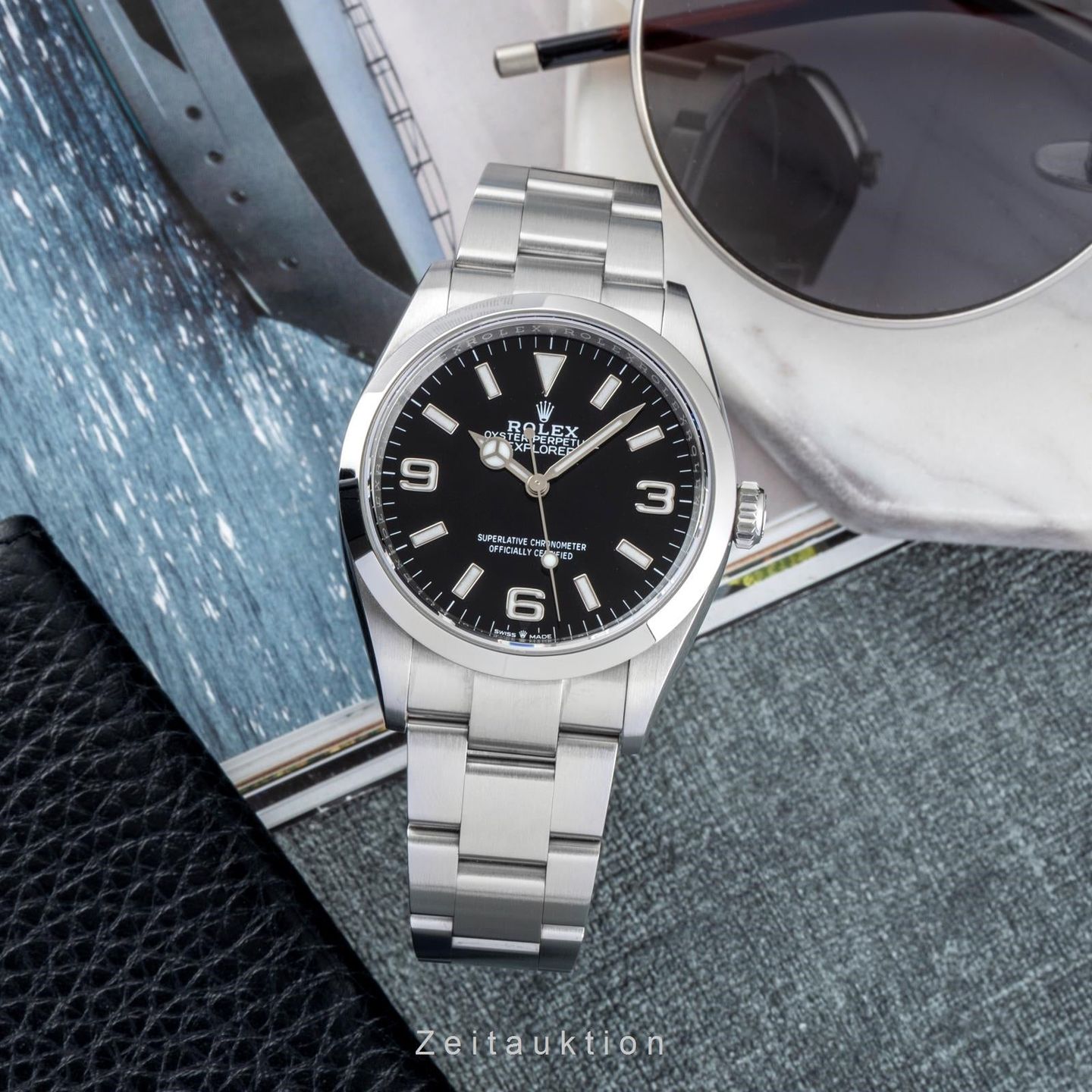 Rolex Explorer 124270 (Unknown (random serial)) - Black dial 36 mm Steel case (3/8)