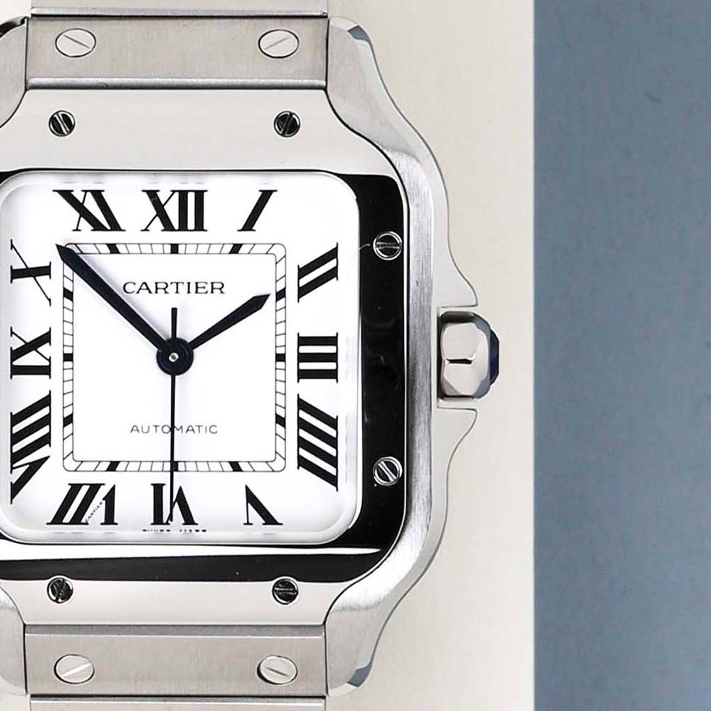 Cartier Santos WSSA0029 (2024) - Silver dial 35 mm Steel case (5/8)