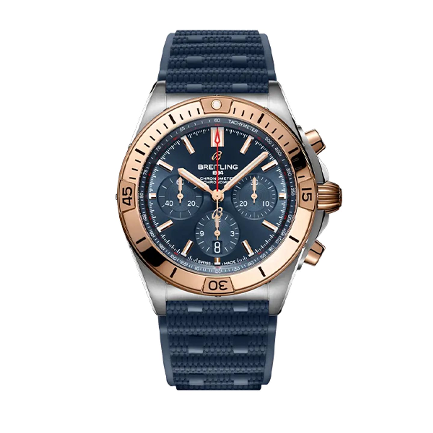 Breitling Chronomat 42 UB0134101C1S1 (2026) - Blue dial 43 mm Gold/Steel case (1/8)