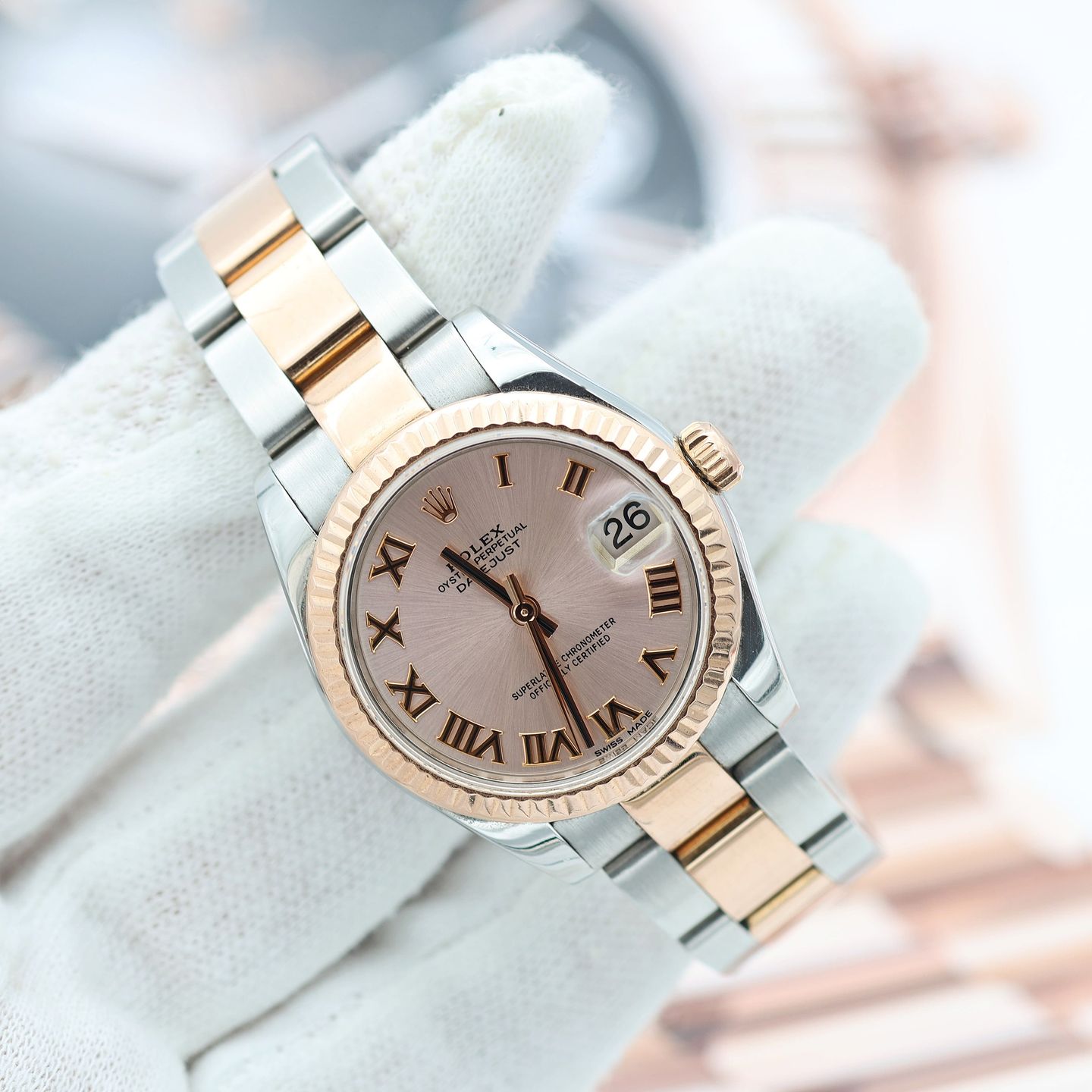 Rolex Lady-Datejust 178273 (Onbekend (willekeurig serienummer)) - Zilver wijzerplaat 31mm Goud/Staal (4/8)