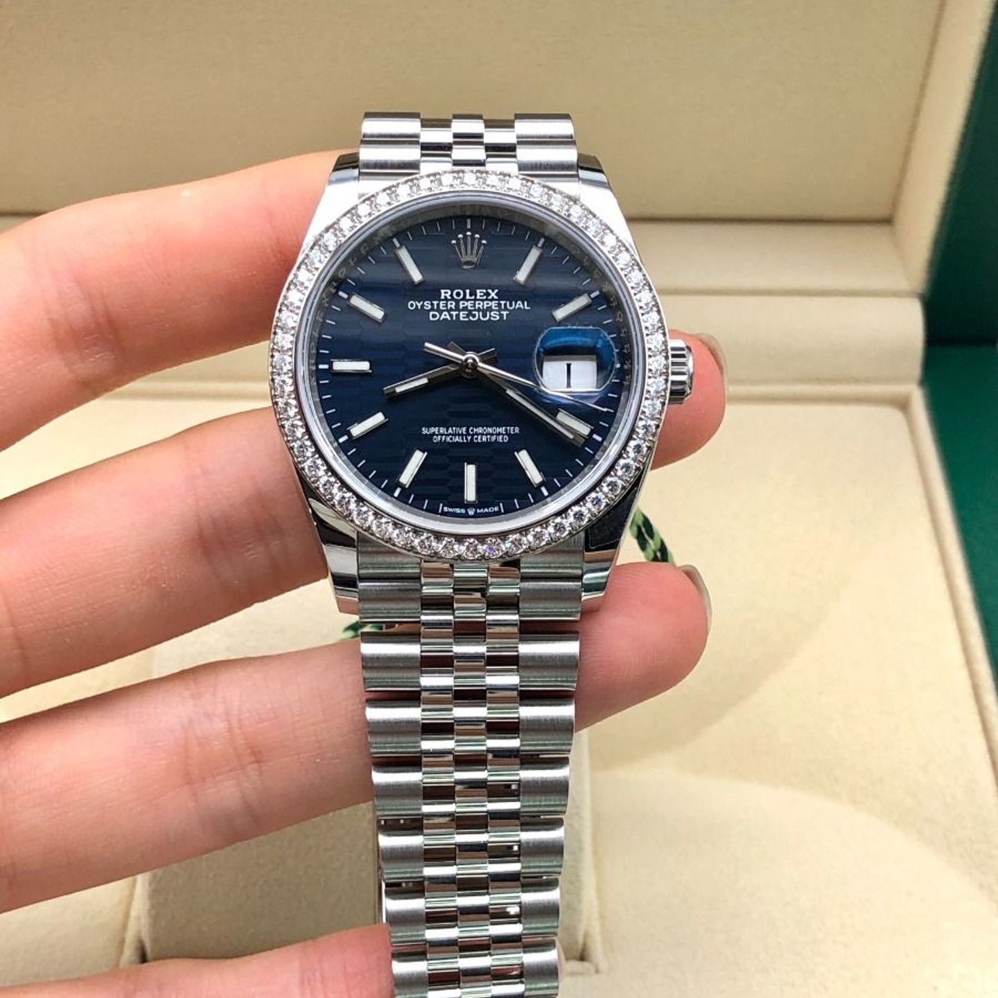 Rolex Datejust 36 126284RBR (2021) - Blue dial 36 mm Steel case (7/8)