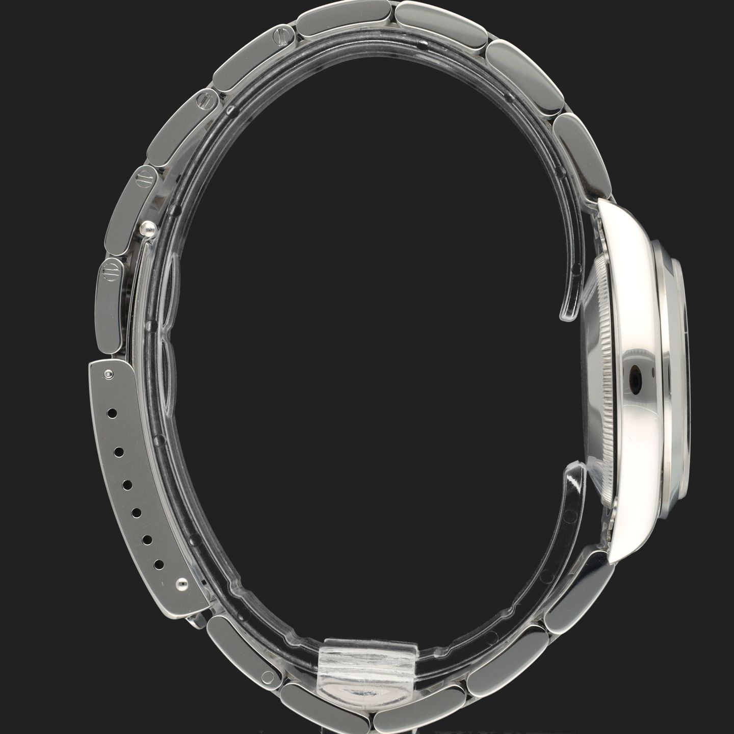 Rolex Oyster Perpetual 31 77080 (2007) - Black dial 31 mm Steel case (5/8)