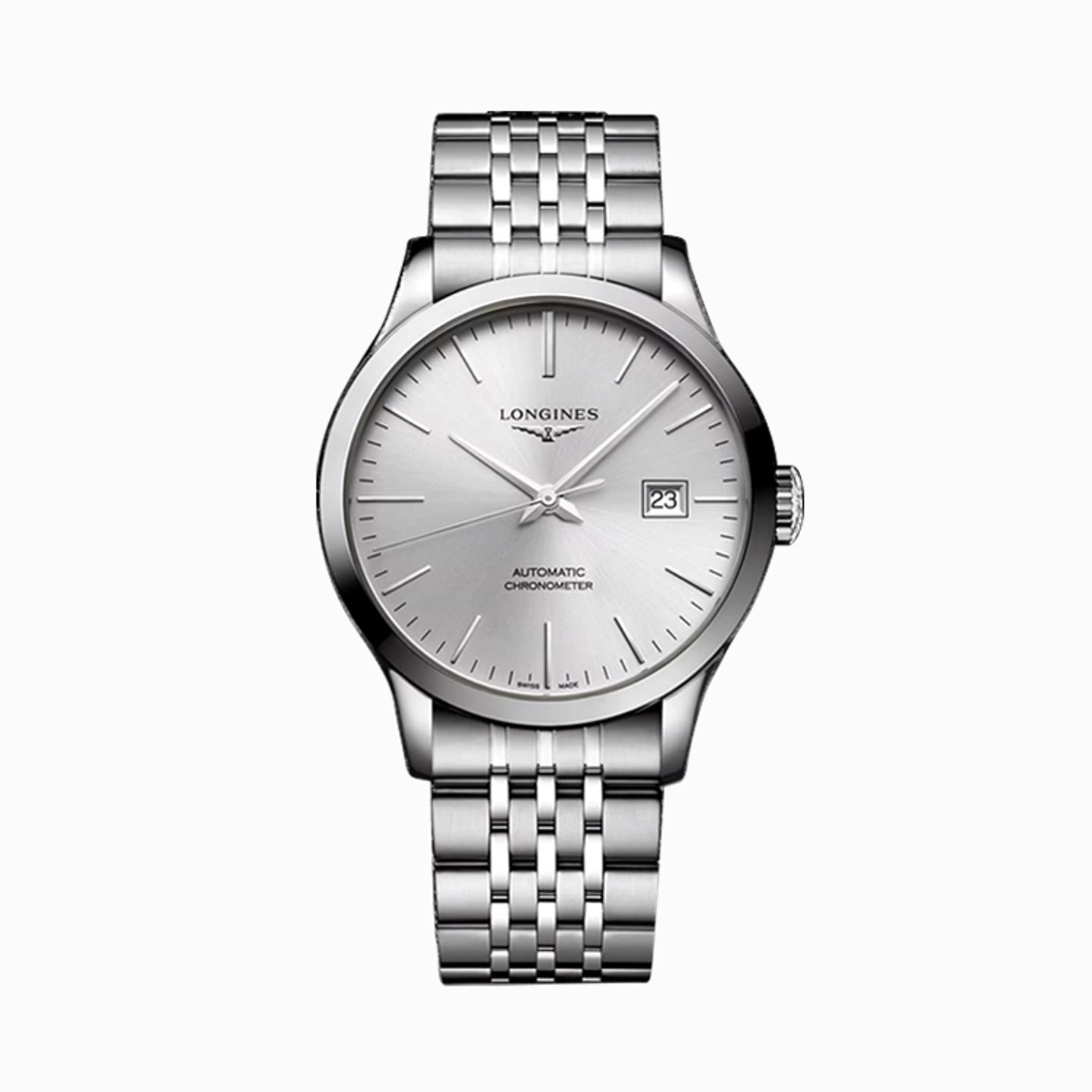 Longines Record L2.821.4.72.6 (2026) - 40mm Staal (1/1)