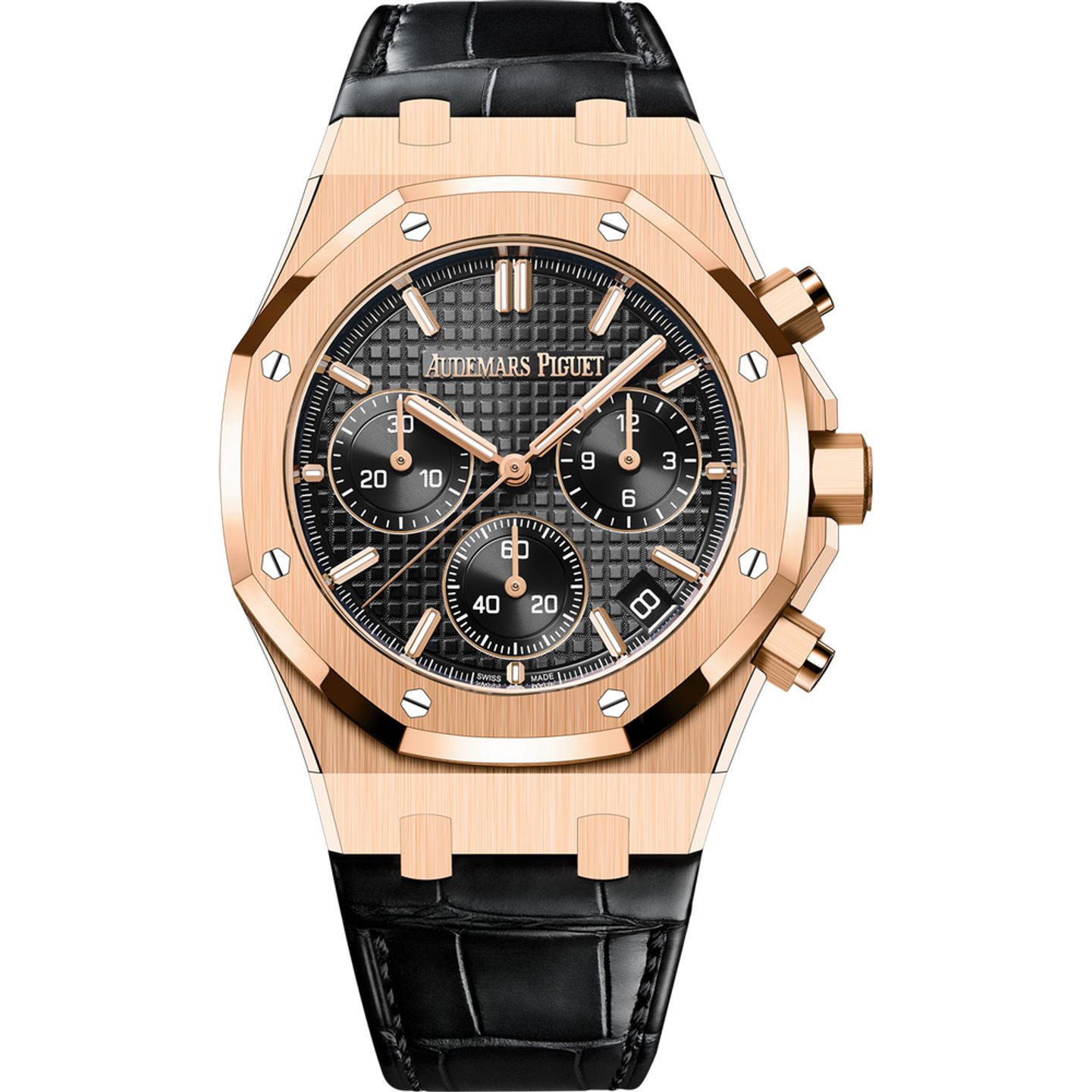 Audemars Piguet Royal Oak Chronograph 26240OR.OO.D002CR.02 (2025) - Black dial 41 mm Rose Gold case (1/1)