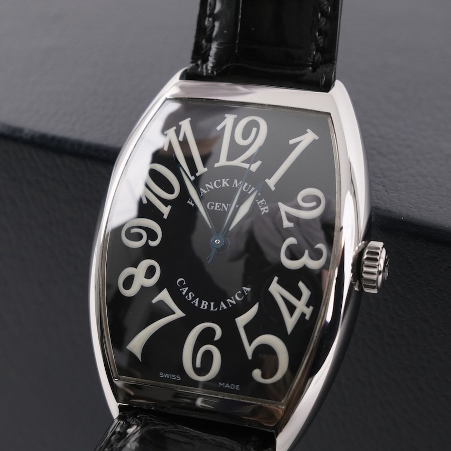 Franck Muller Casablanca 6850 (Onbekend (willekeurig serienummer)) - Zwart wijzerplaat 35mm Staal (5/8)